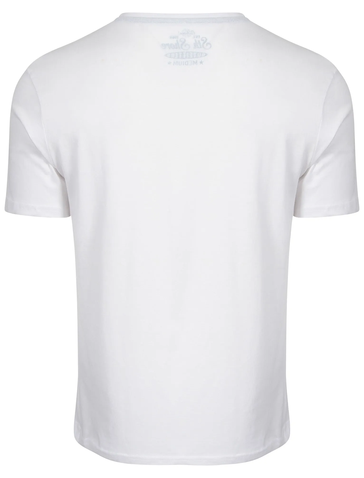 Shack Motif Cotton Crew Neck T-Shirt In Optic White - South Shore