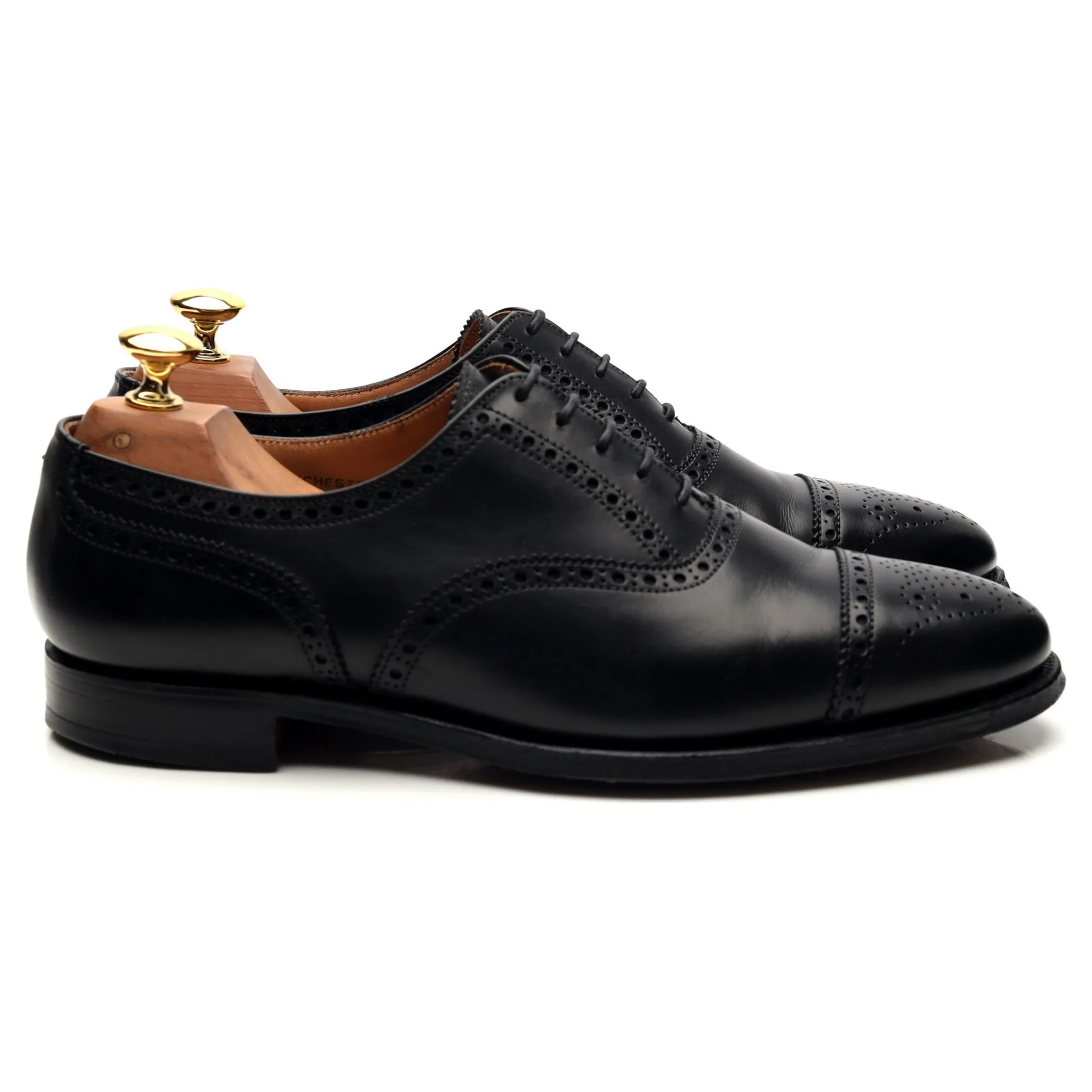 Shipton & Heneage 'Winchester' Black Leather Oxford Brogues UK 6.5 E