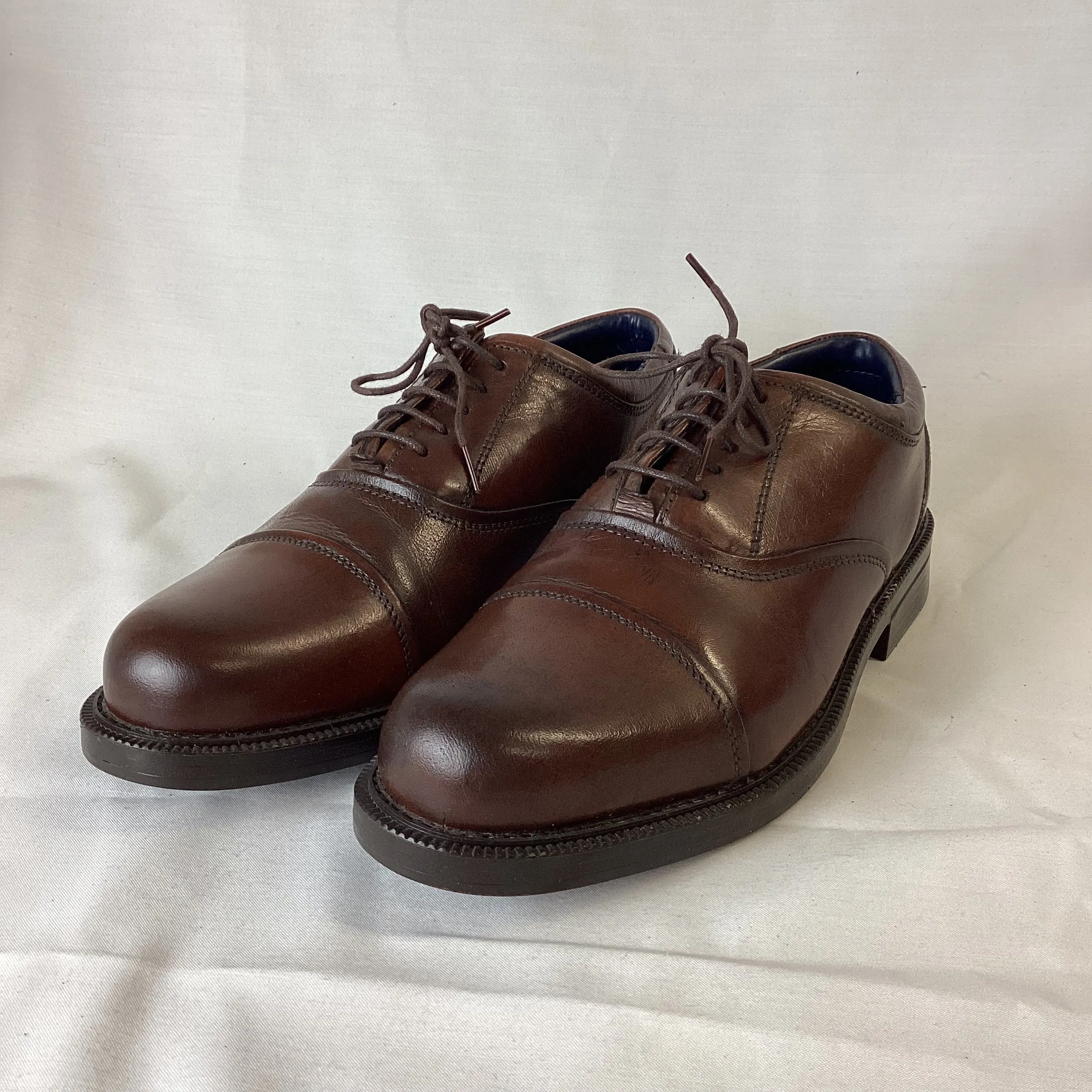 Shoe Express Brown Leather Brogues Shoes Size 8