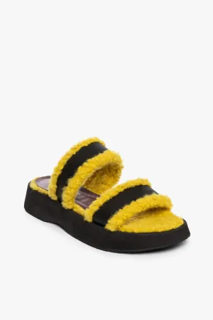 SIESTA SANDAL | CHARTREUSE BLACK