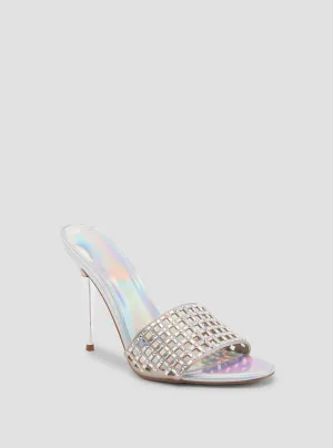 Silver Mably Crystal High Heels