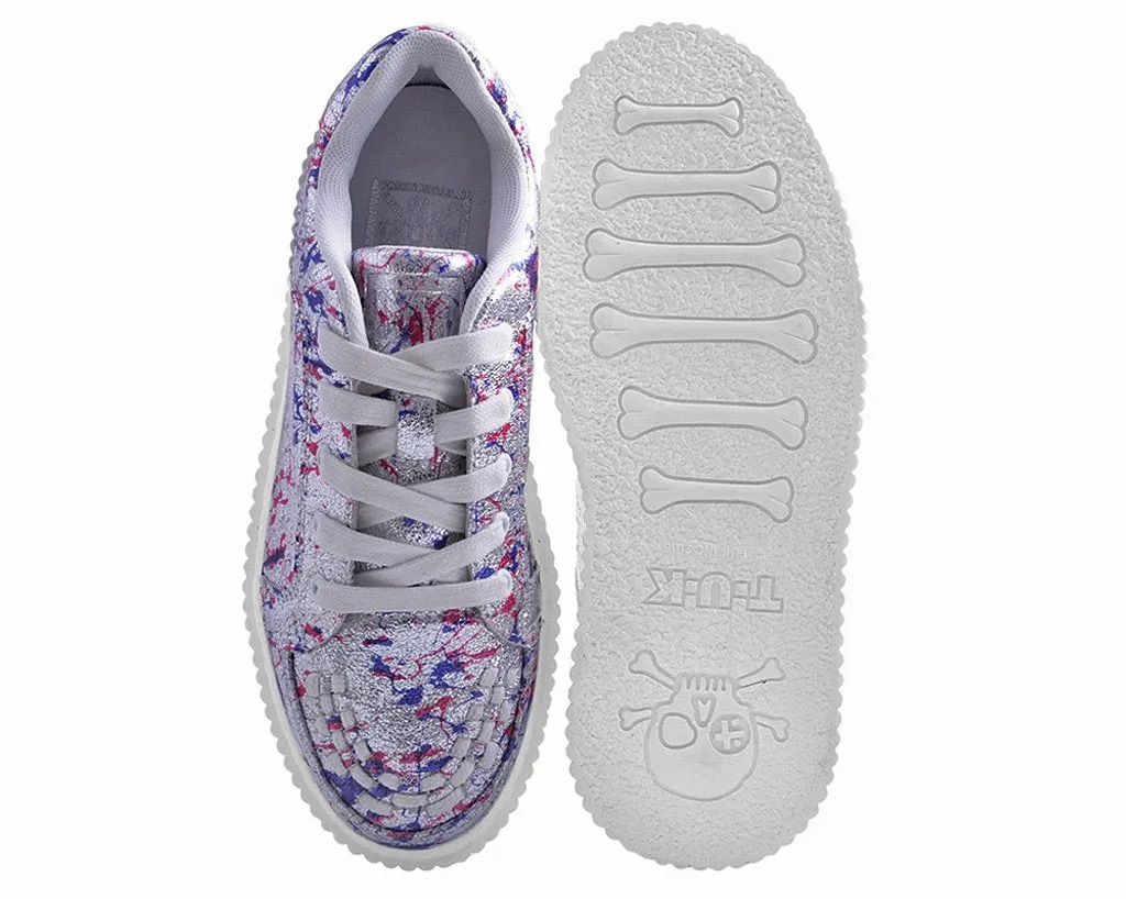 Silver Multi Paint Splash Casbah Creeper - *FINAL SALE/NON-RETURNABLE