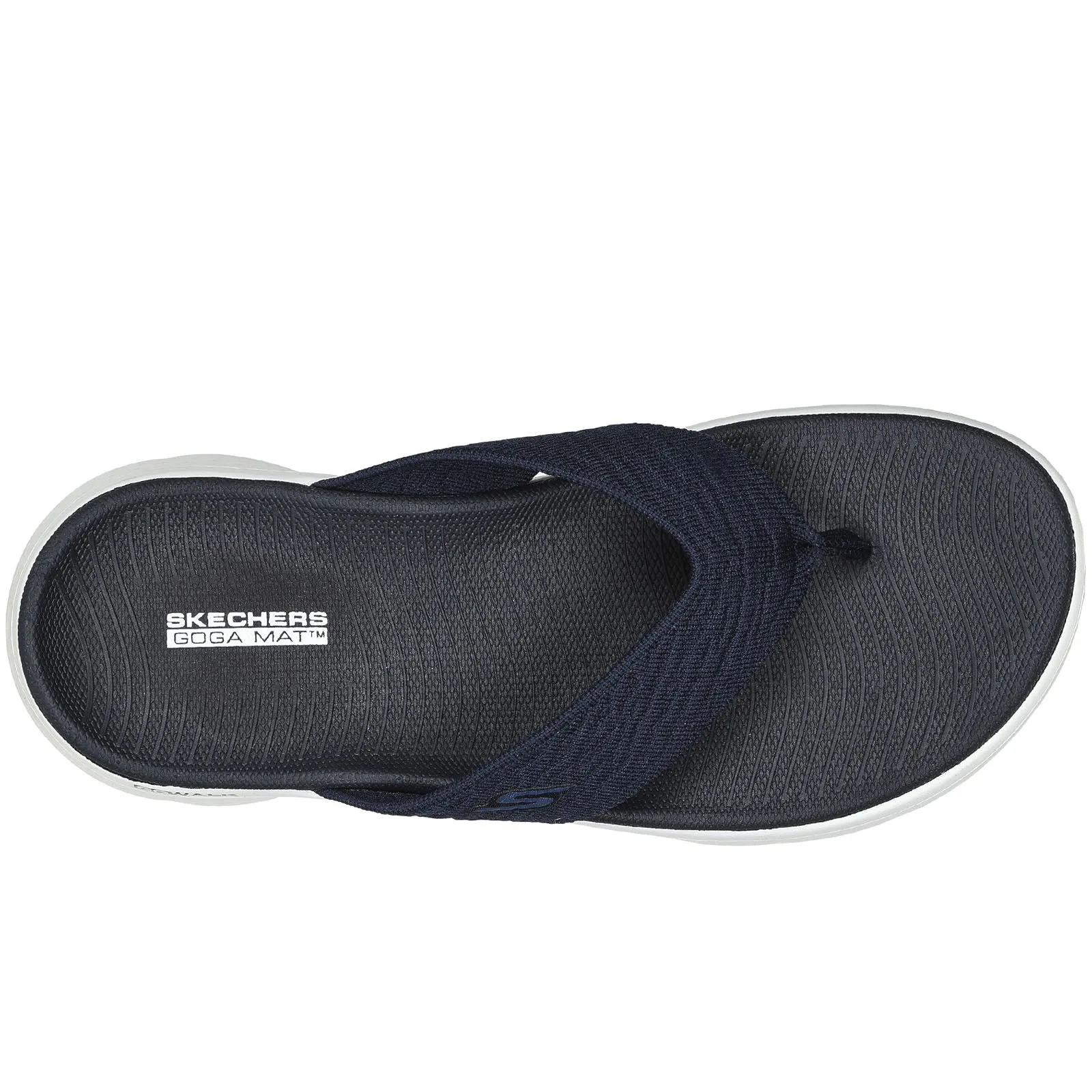 Skechers Womens Go Walk Flex Splendor Sandals Flip Flops - Navy