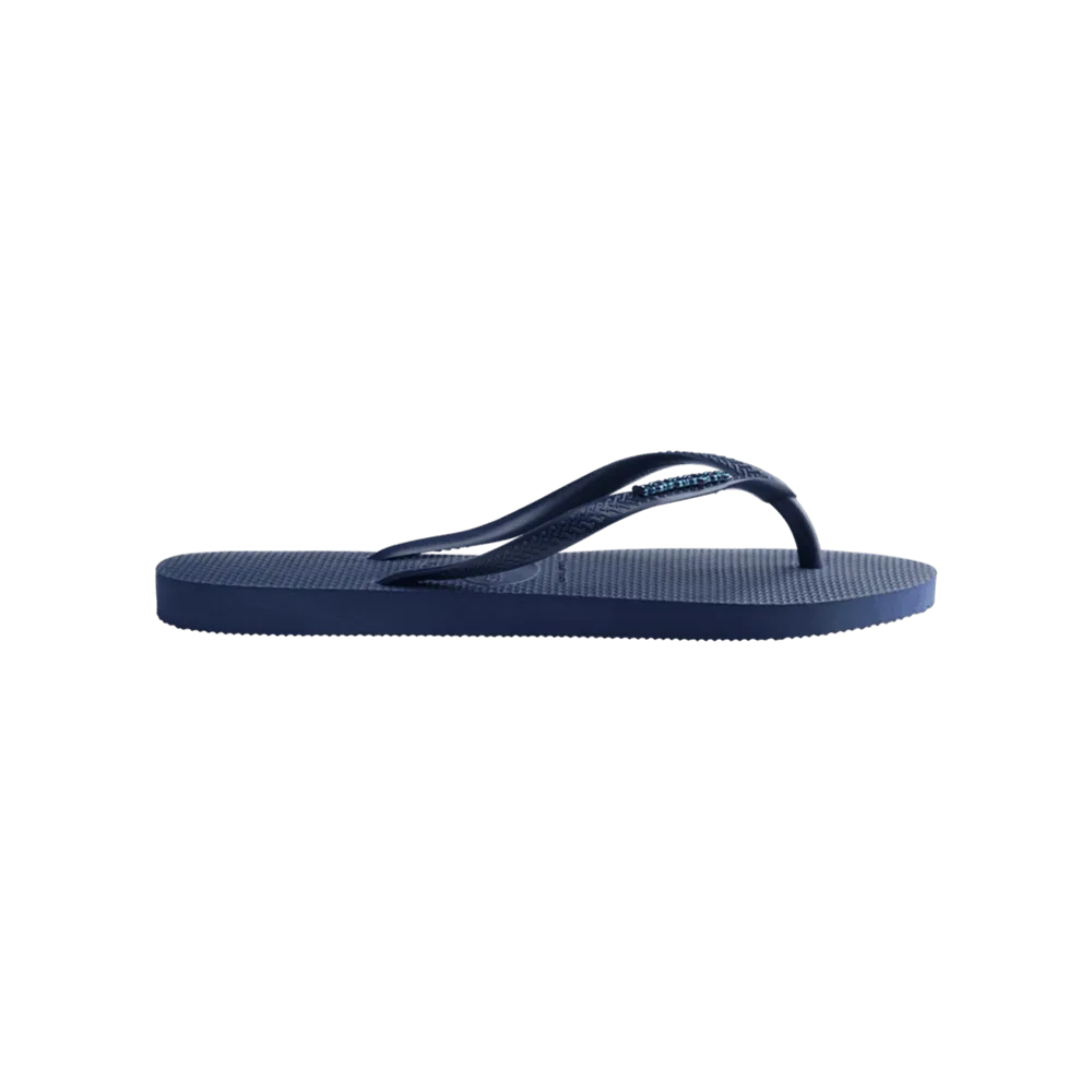 Slim Logo Metallic Flip Flops