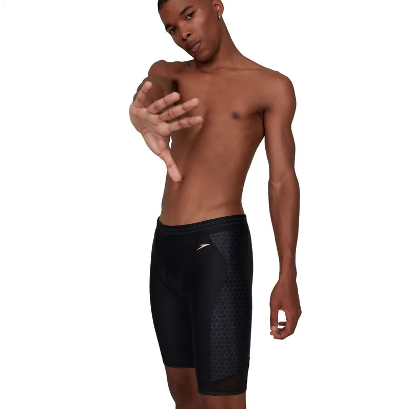 Speedo - Mesh Placement Jammer - Black/Grey