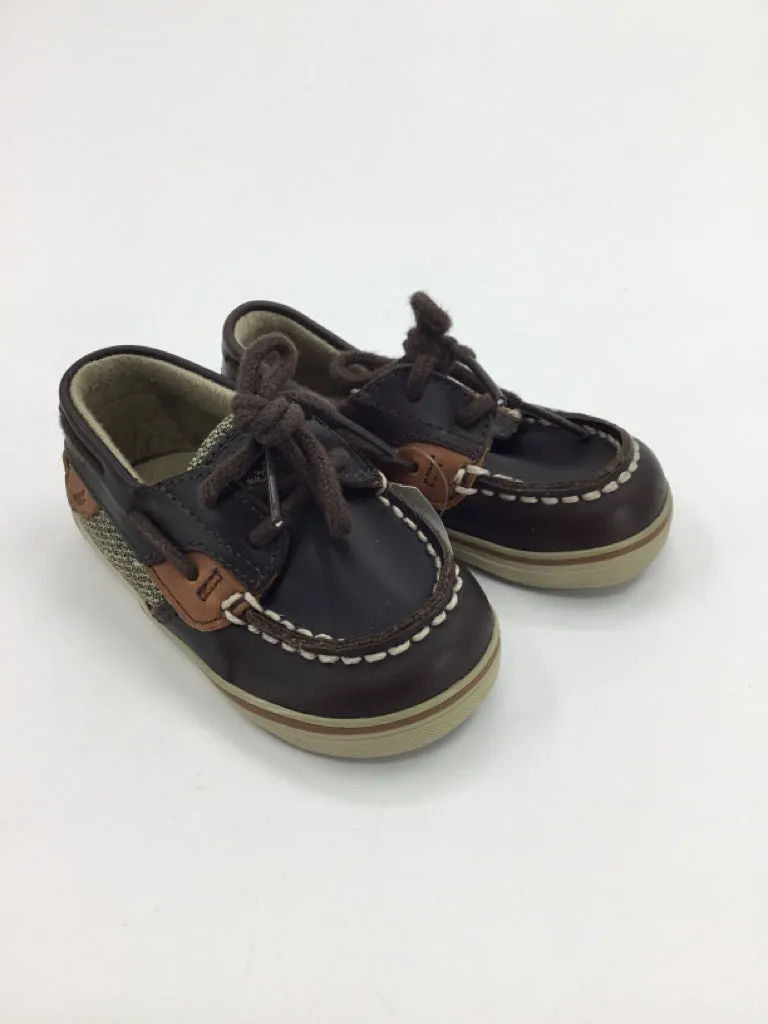 Sperry Child Size 3 Toddler Brown Dress Shoes