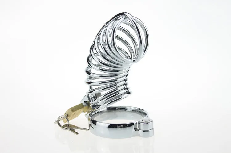 Stainless Steel Spiral Chastity Cage