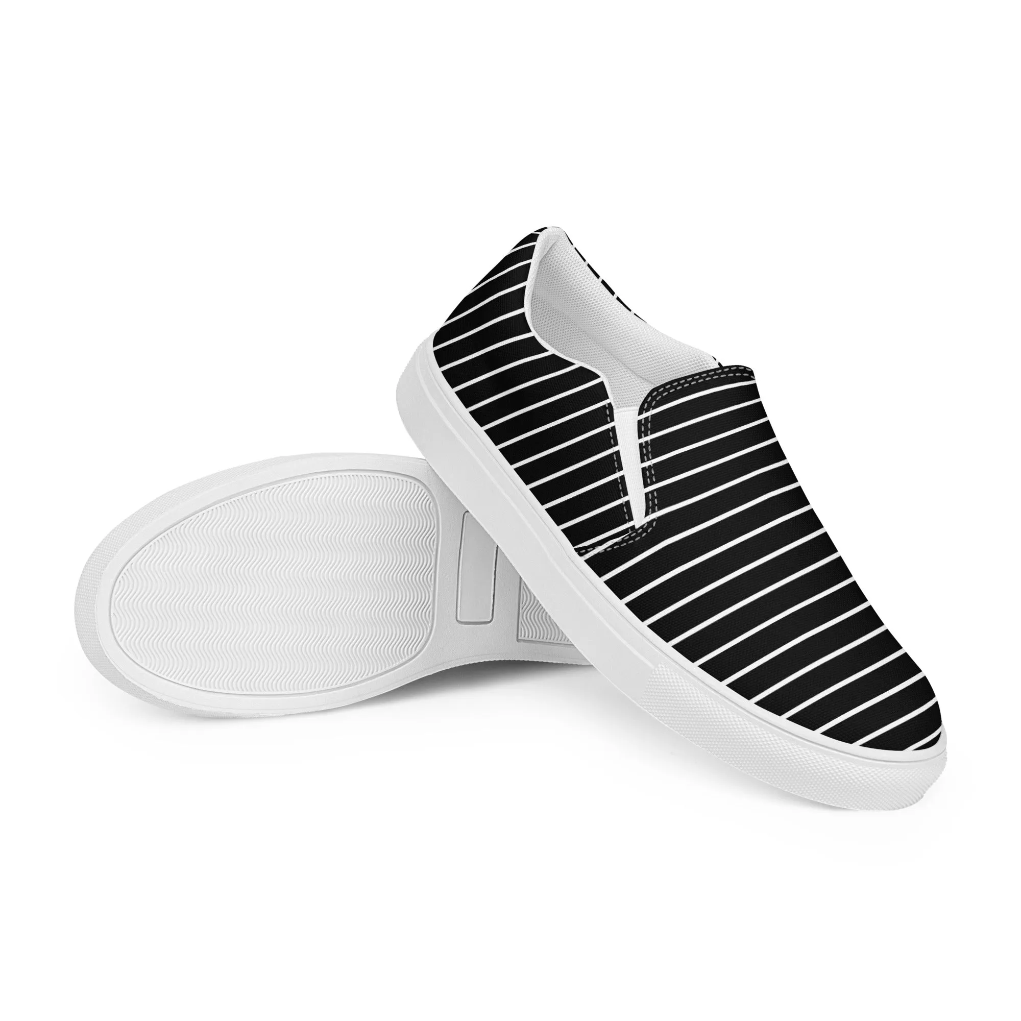 Striped Women’s slip-on canvas shoes