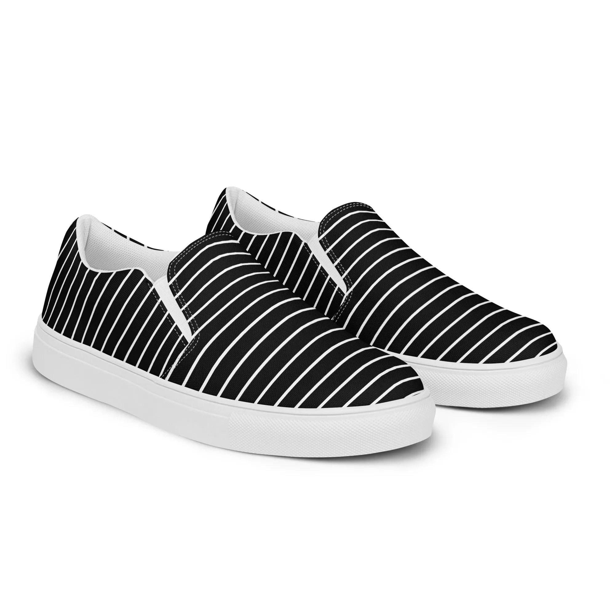 Striped Women’s slip-on canvas shoes