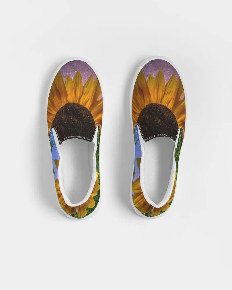 Sunflower Cosmos Slip-On Canvas Shoe