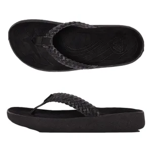 Surfrider Woven Vegan Leather Rubber Black