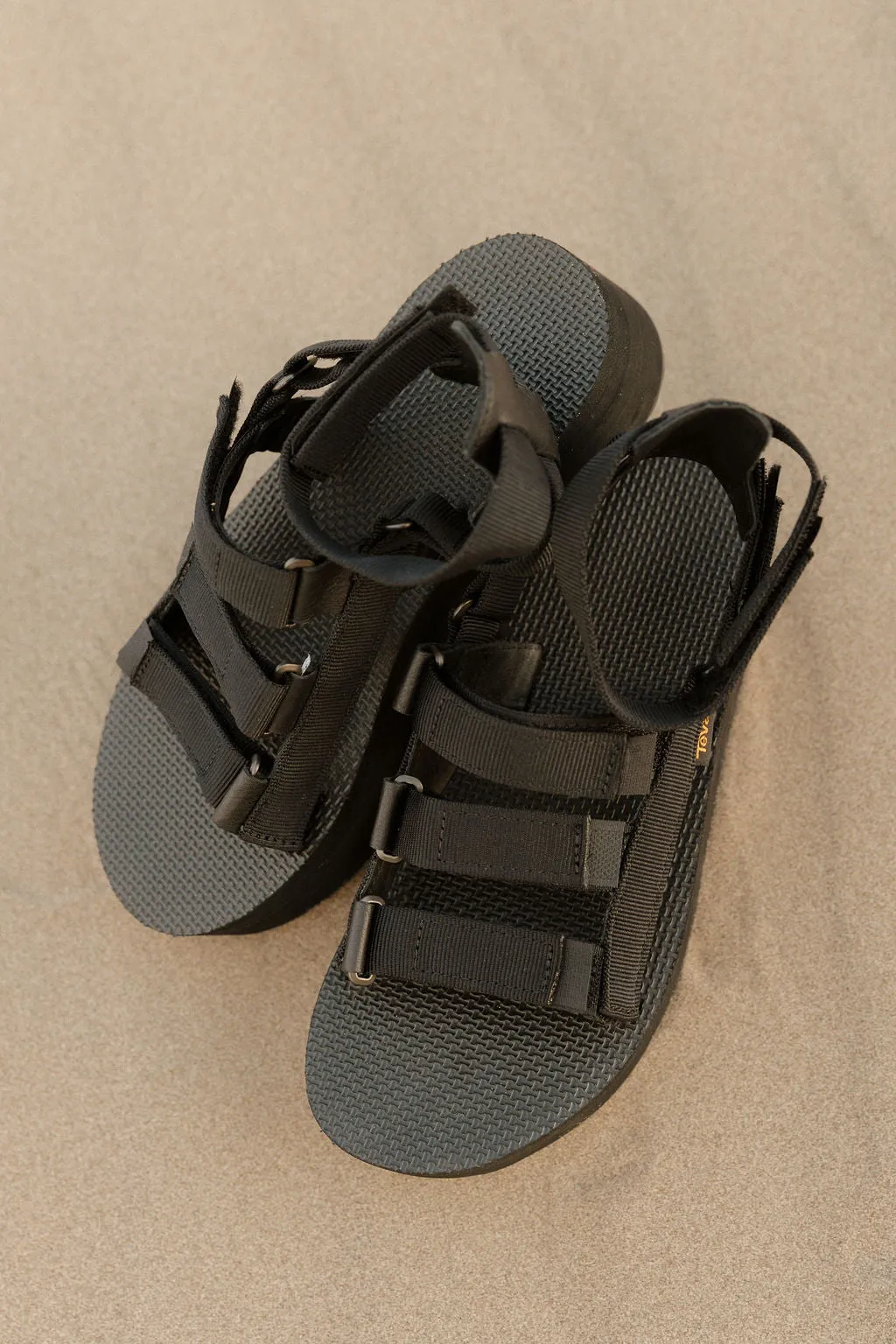 Teva Flatform Mevia Sandals-Black