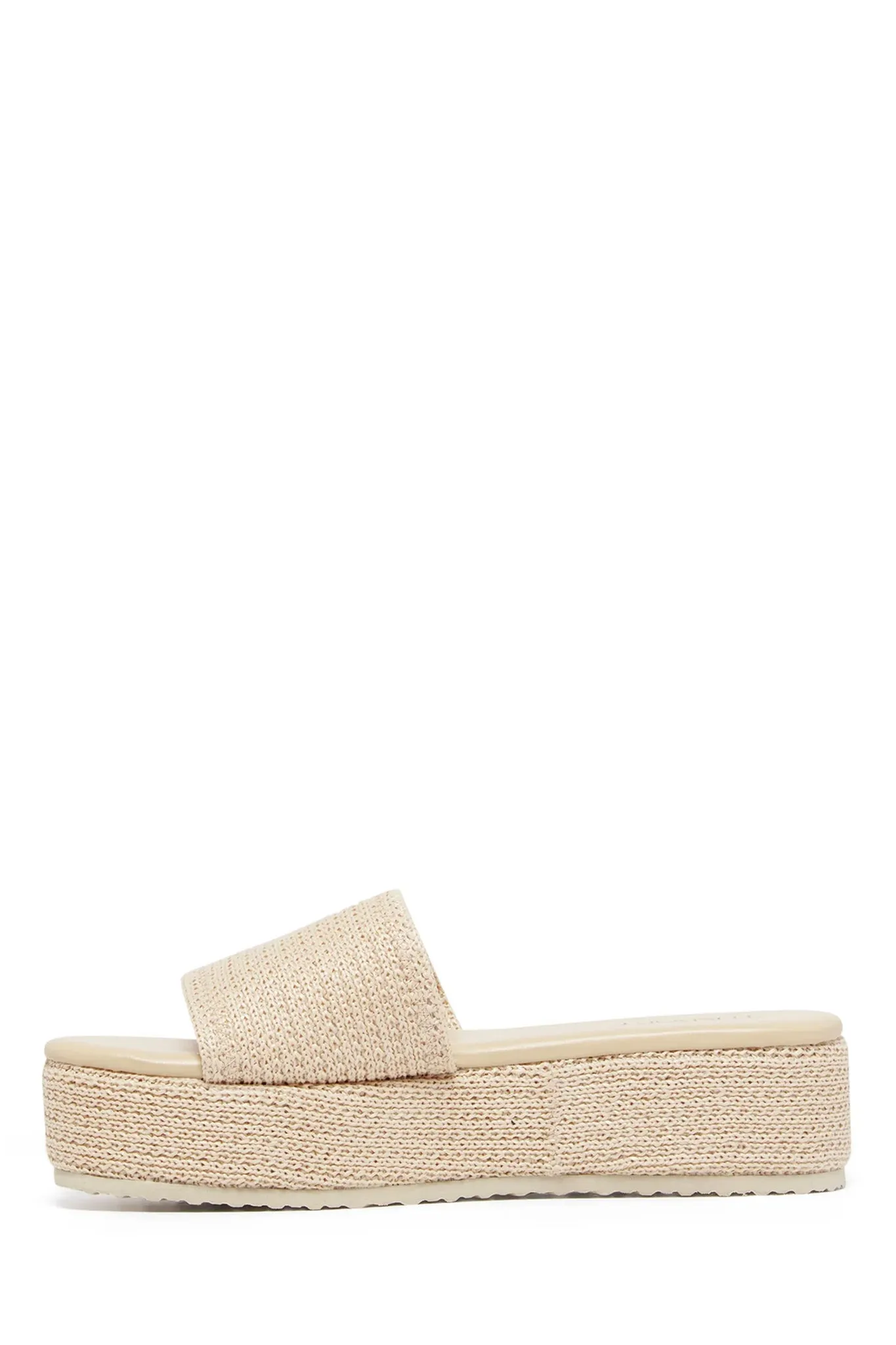 THERAPY Avery Flatform Sandal Raffia Natural