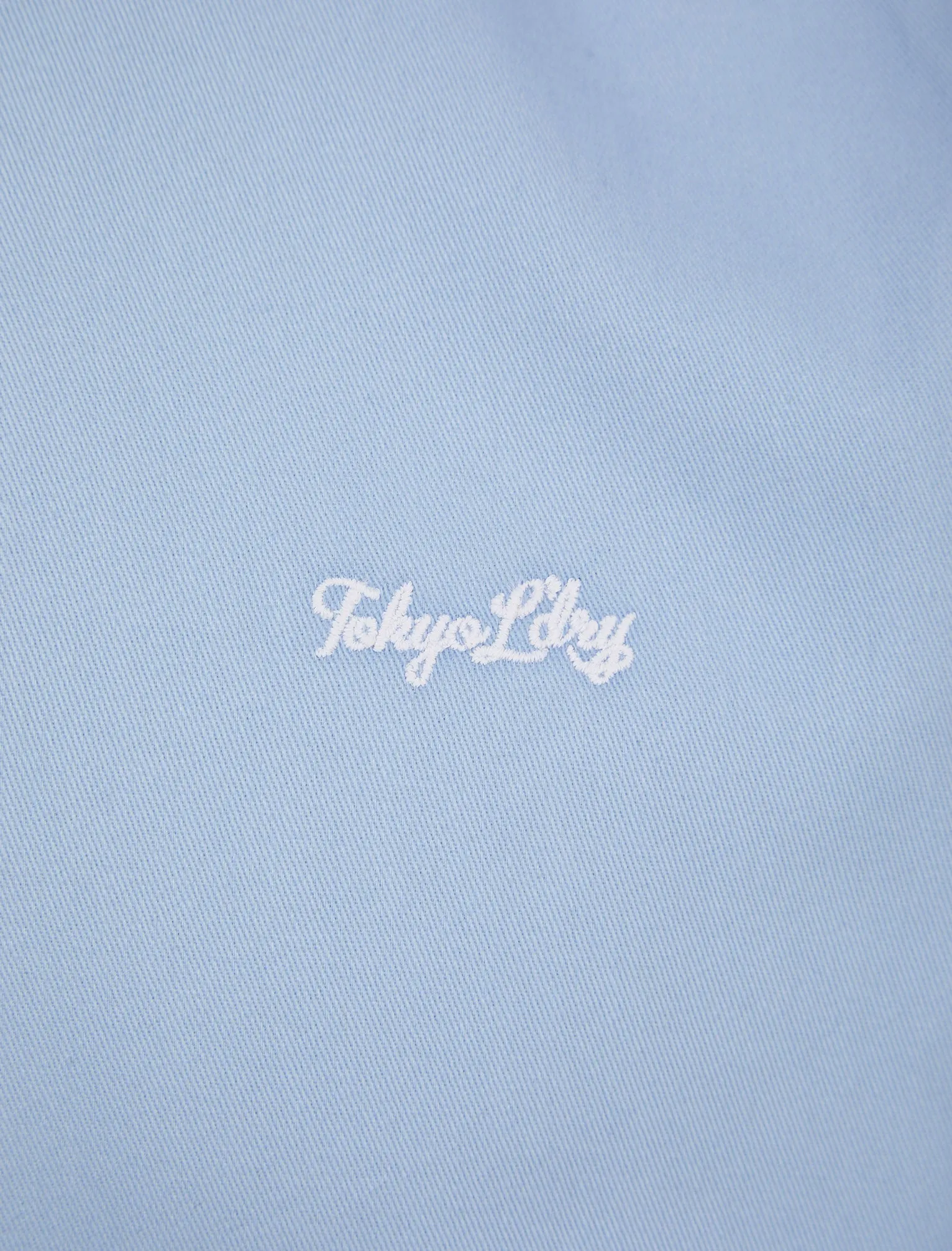 Tiberius Short Sleeve Oxford Cotton Shirt in Light Blue  - Tokyo Laundry