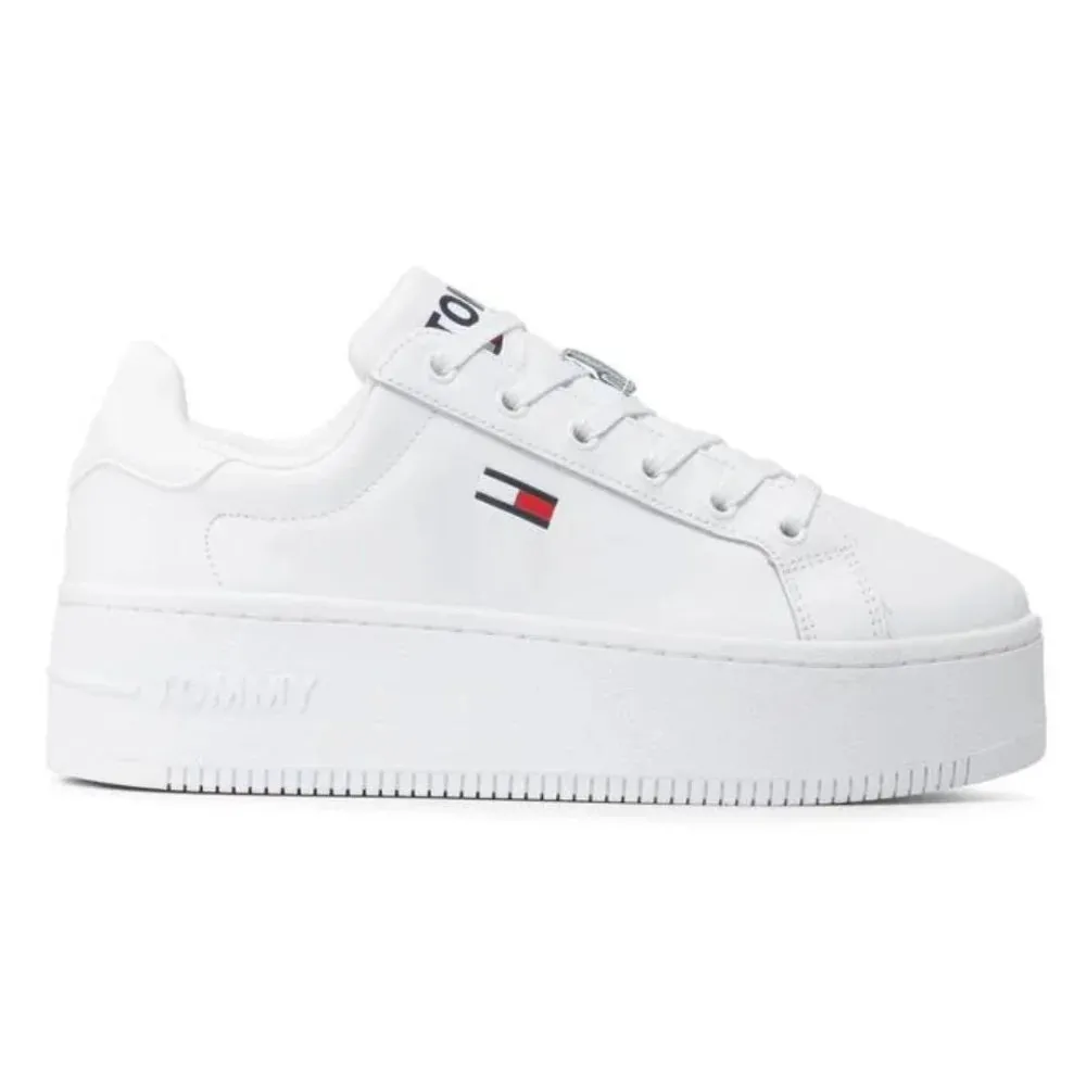 Tommy Hilfiger Jeans Flatform Essential  Sneakers EN0EN01731-WHT