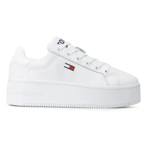 Tommy Hilfiger Jeans Flatform Essential  Sneakers EN0EN01731-WHT