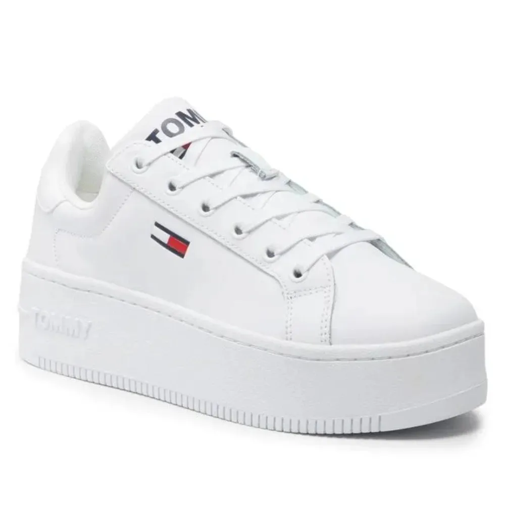 Tommy Hilfiger Jeans Flatform Essential  Sneakers EN0EN01731-WHT