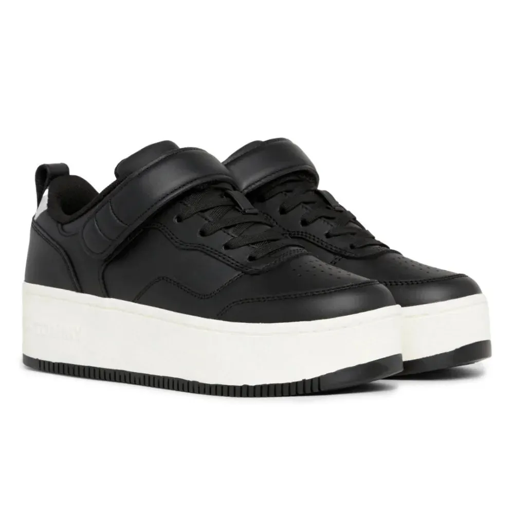 Tommy Hilfiger Jeans TJW Flatform Velcro Trainers Women's - BLK