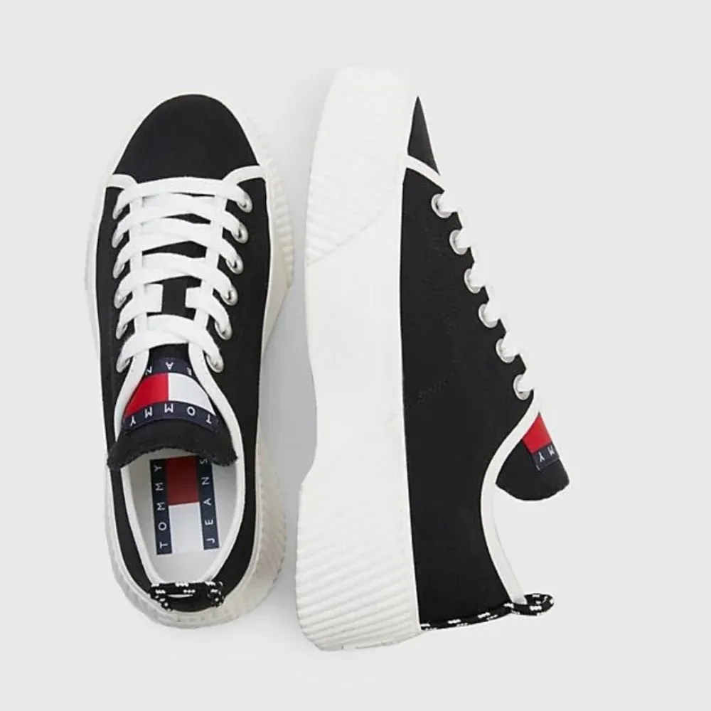 Tommy Hilfiger Jeans VULC Platform Canvas LC Sneakers Women - BLK