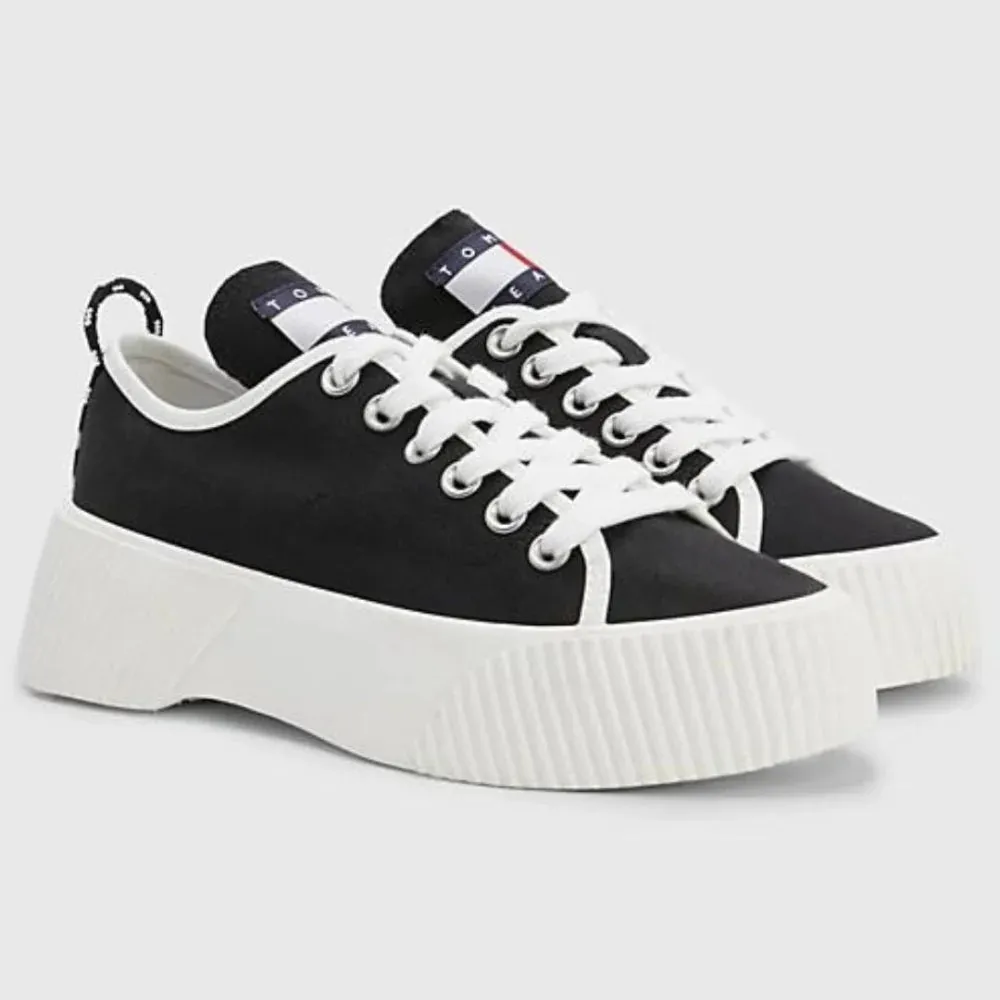 Tommy Hilfiger Jeans VULC Platform Canvas LC Sneakers Women - BLK