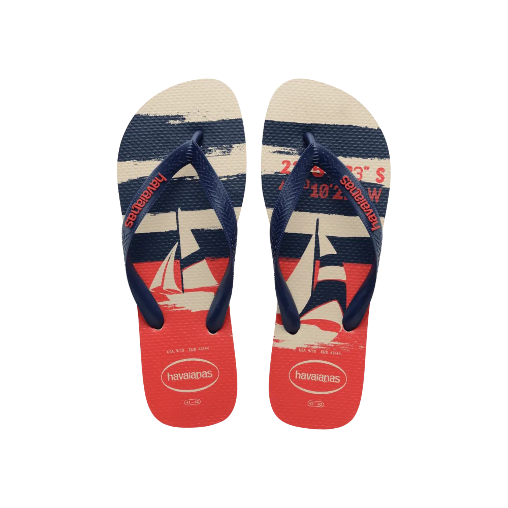 Top Nautical Flip Flops