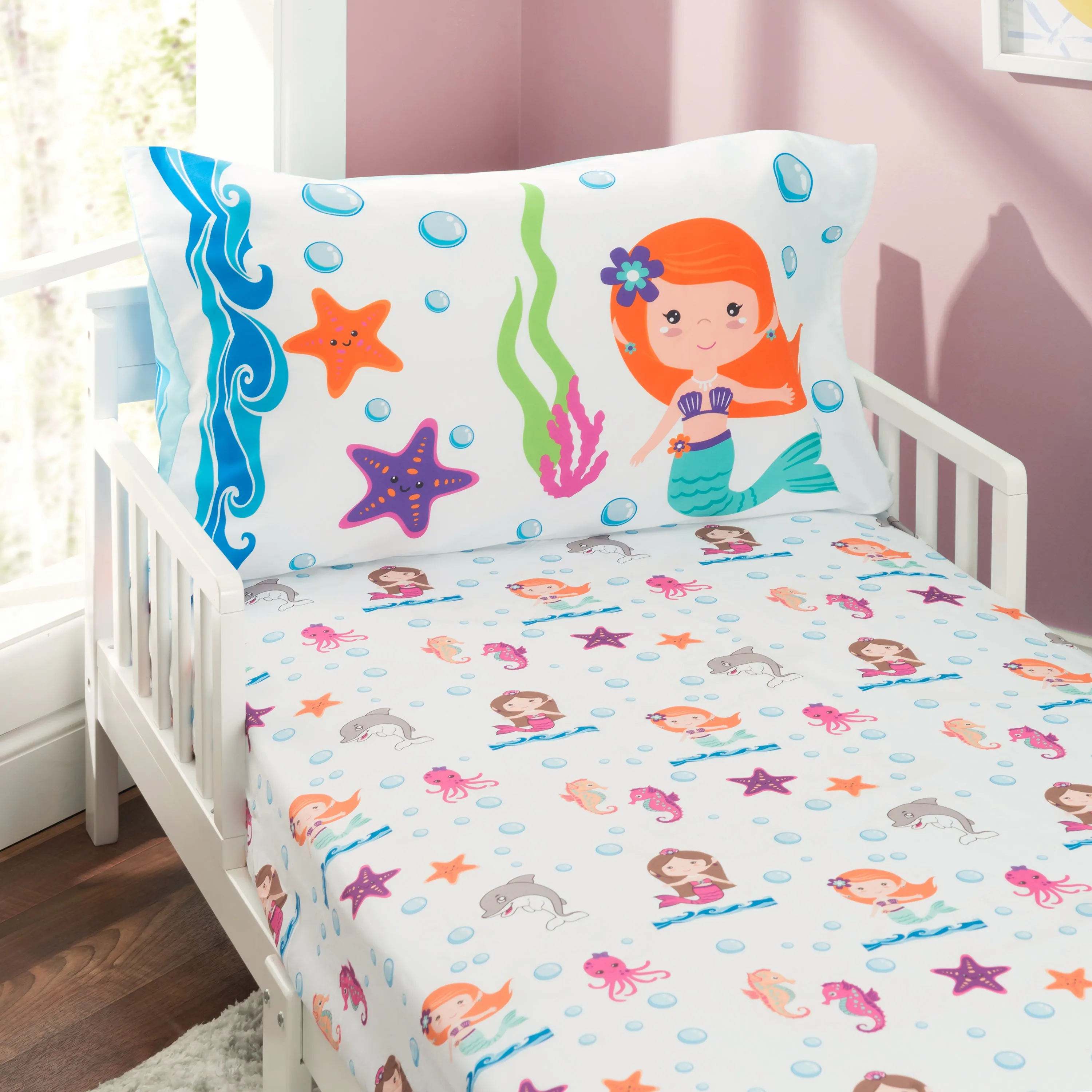 Undersea Mermaids Adventure 4-Piece Toddler Bedding Set