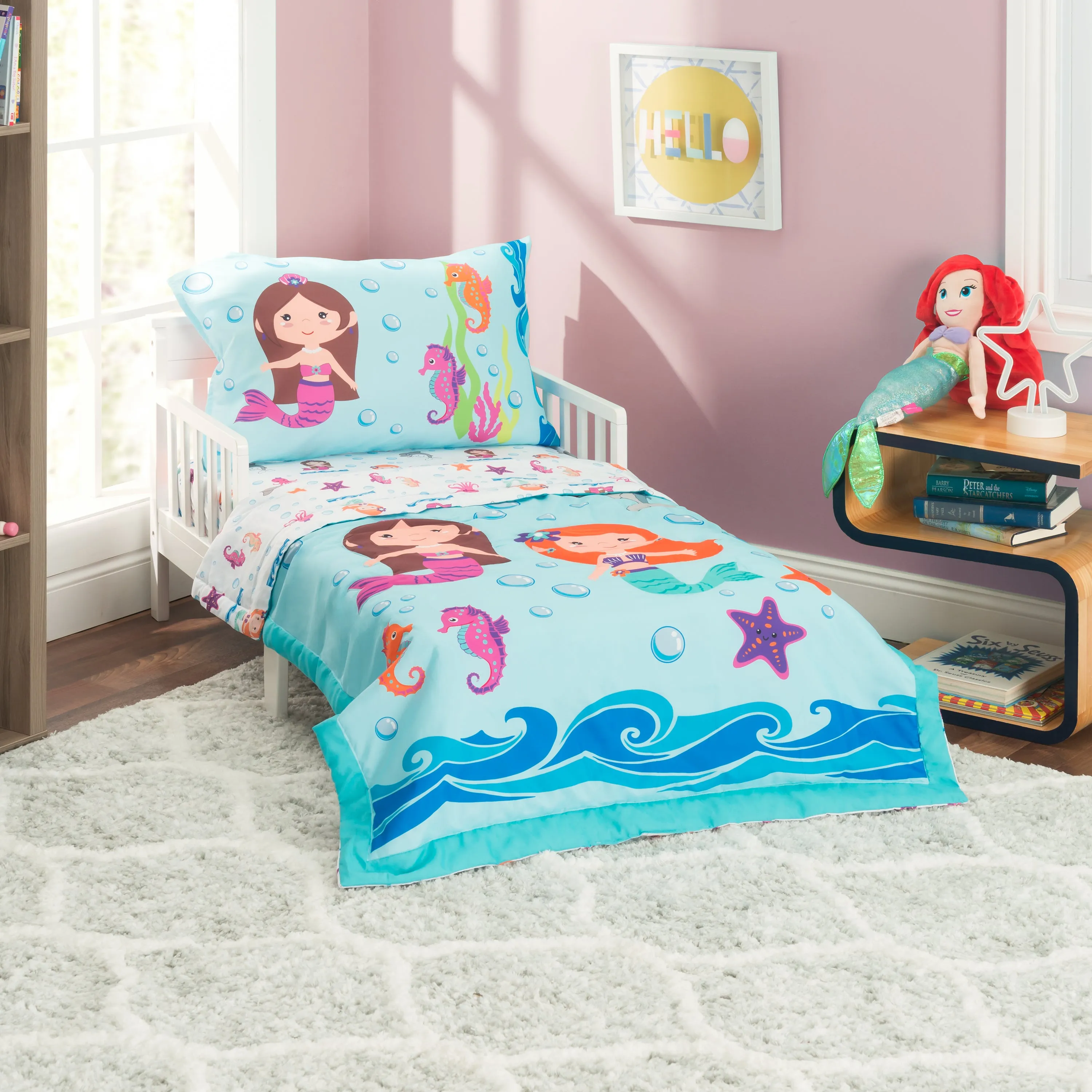 Undersea Mermaids Adventure 4-Piece Toddler Bedding Set