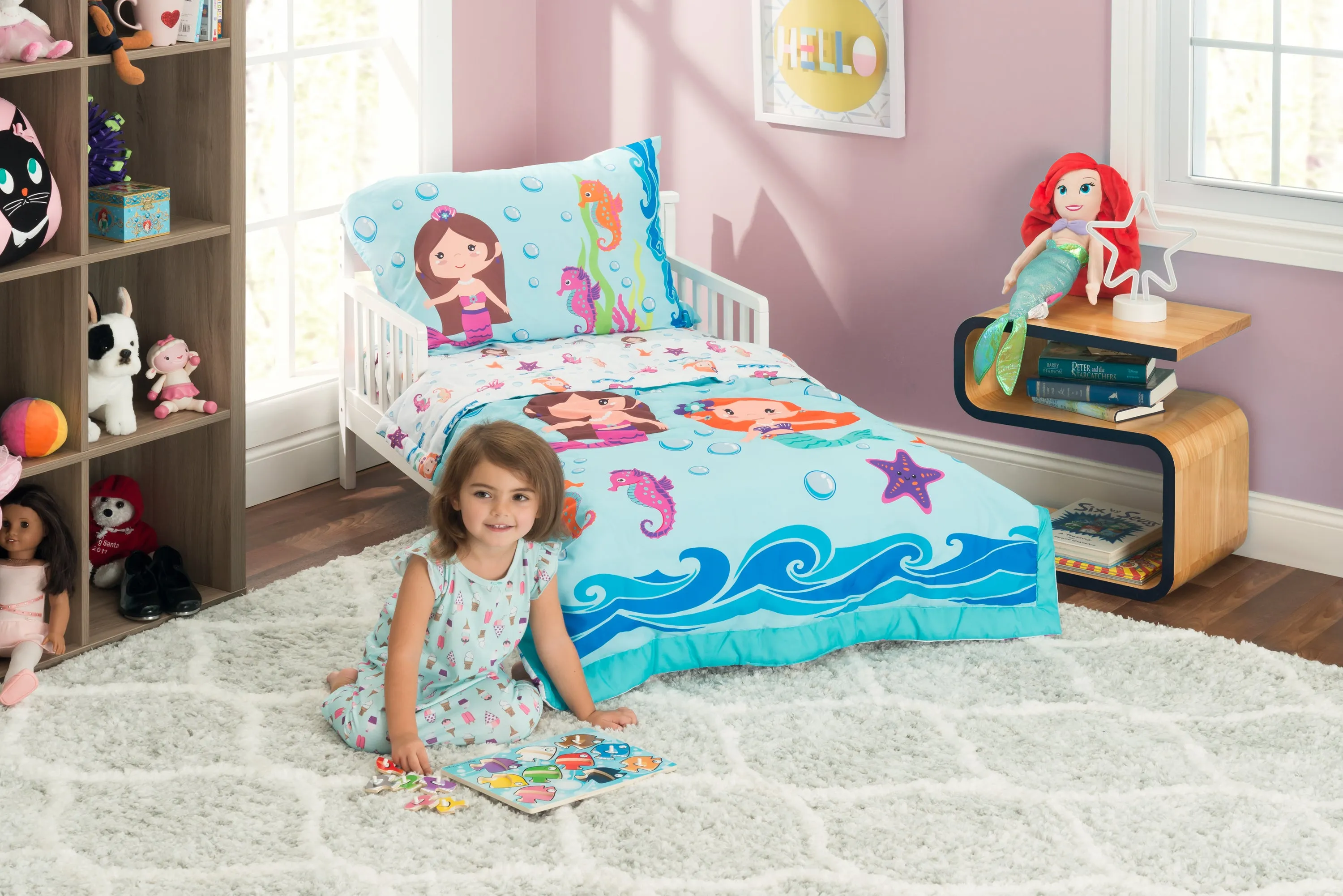 Undersea Mermaids Adventure 4-Piece Toddler Bedding Set