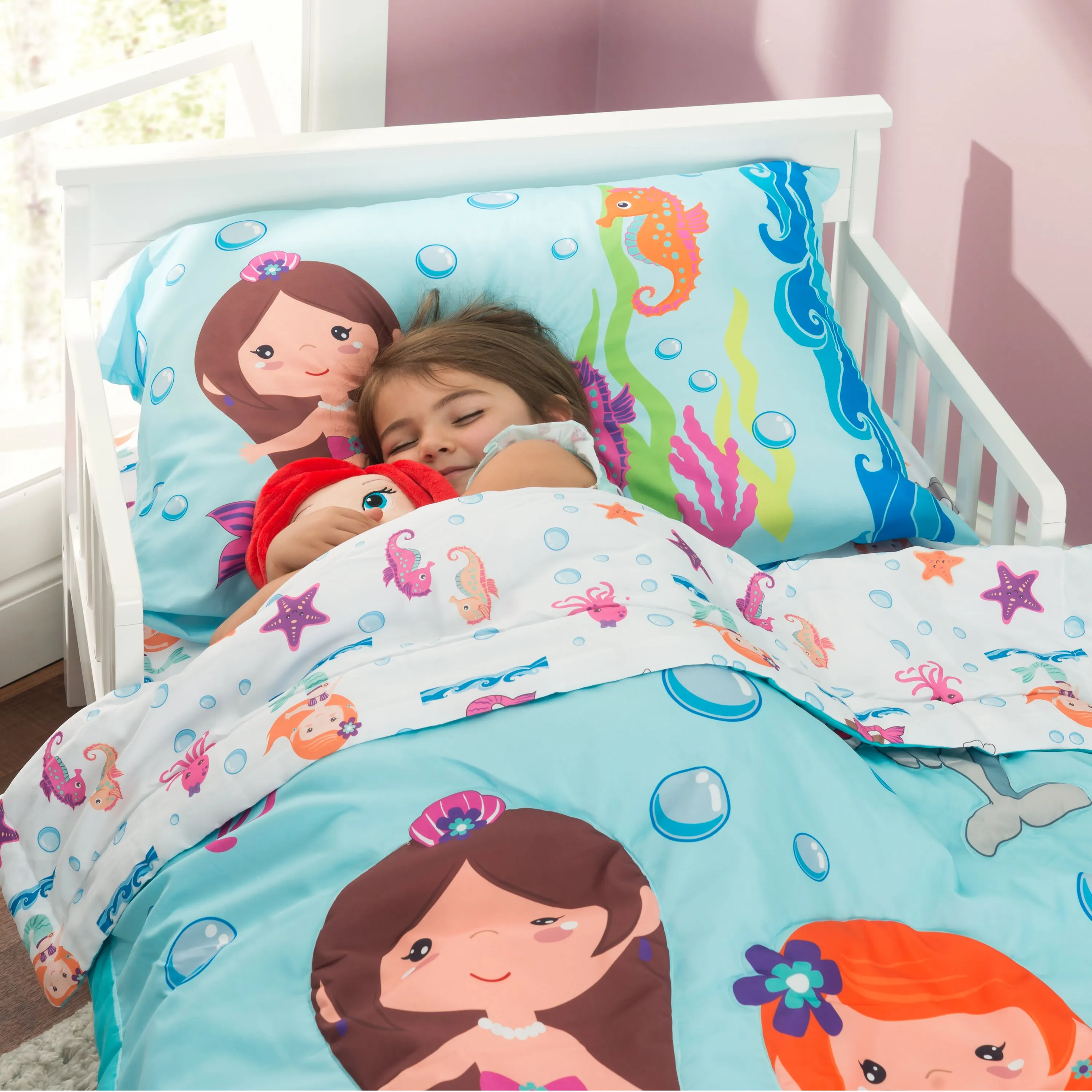 Undersea Mermaids Adventure 4-Piece Toddler Bedding Set