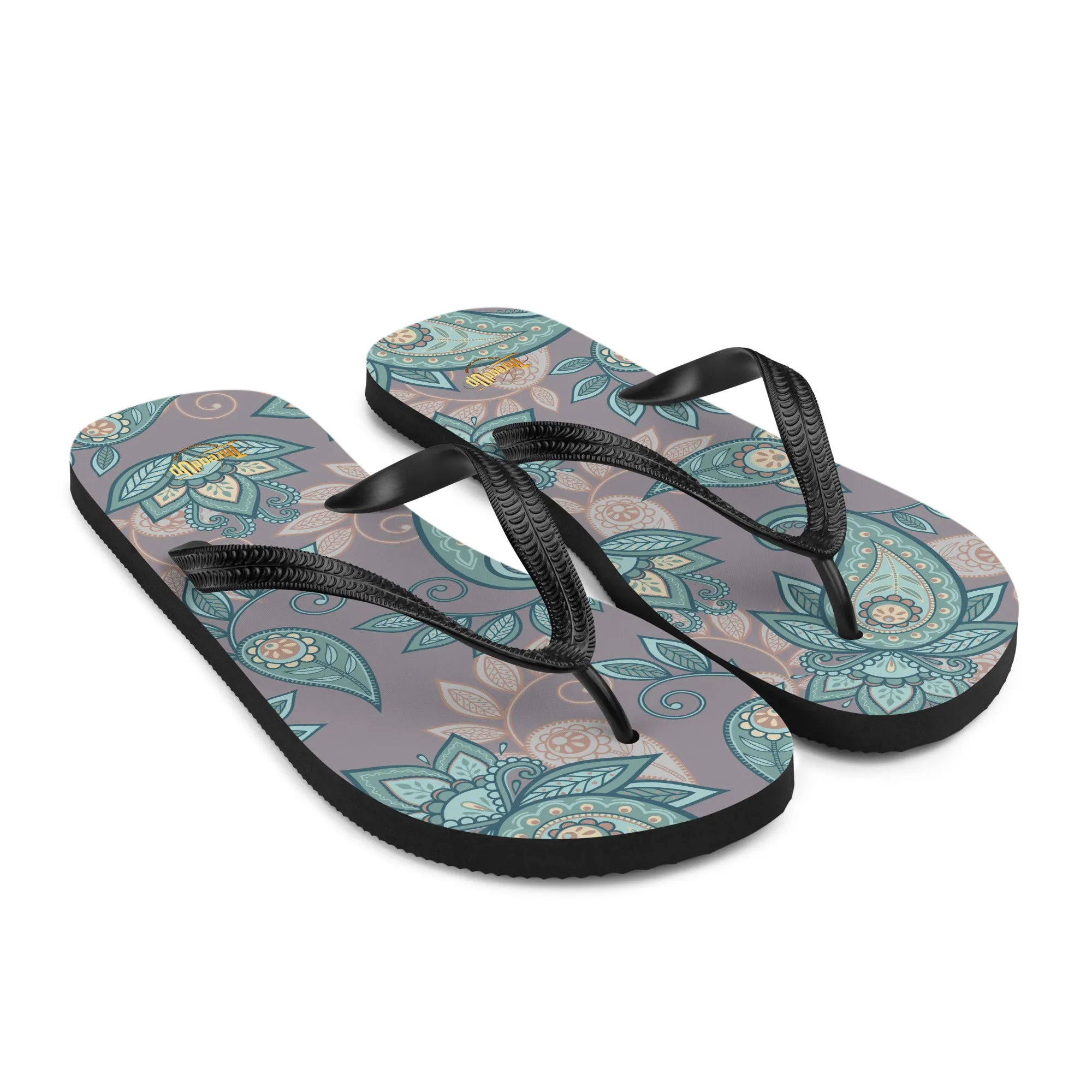 Unisex Flip-Flops - Abstract Design