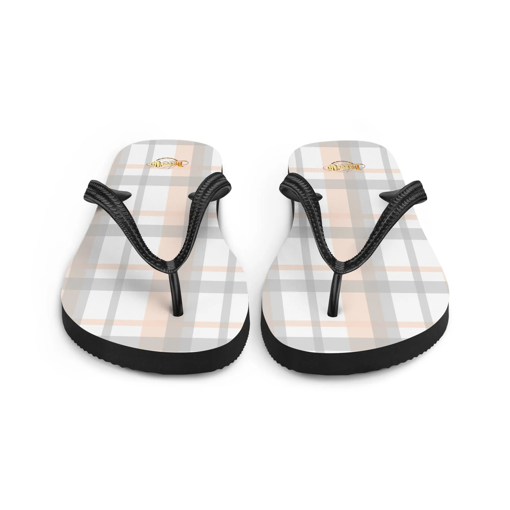 Unisex Flip-Flops - Checked