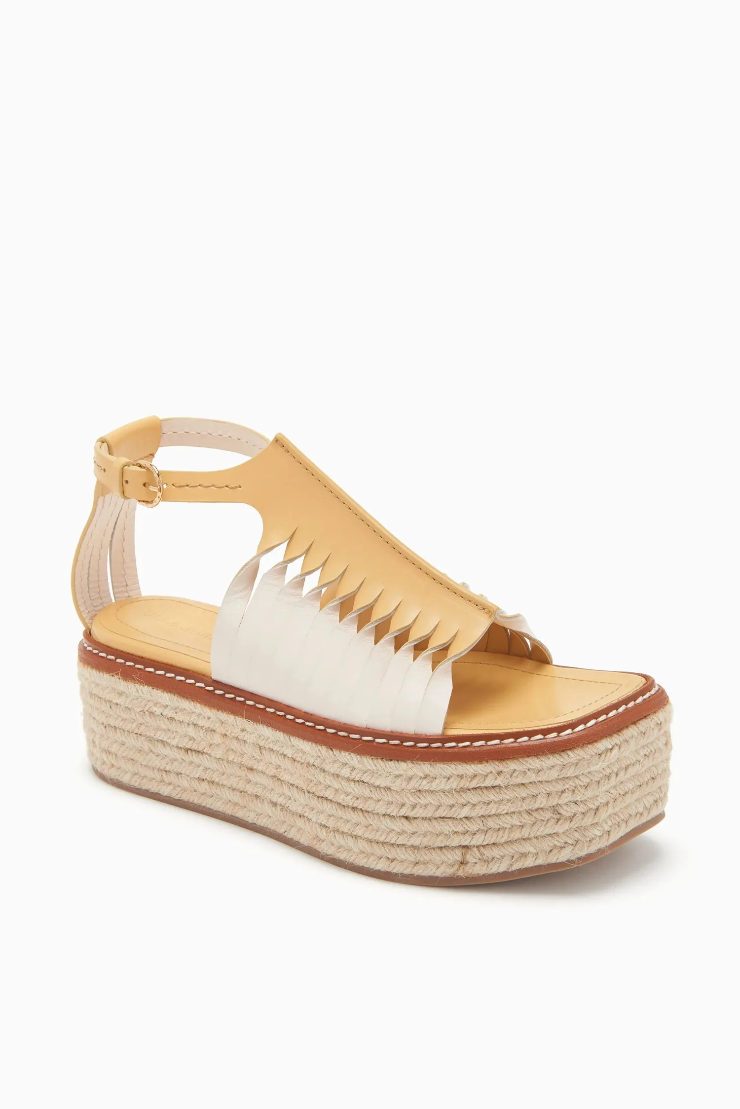 Valencia Twisted Contrast Flatform - Sand