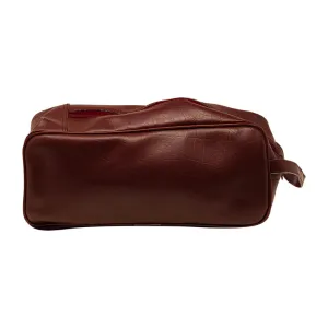 VINYL BAG FOR BOWLING SHOES - BURGUNDY