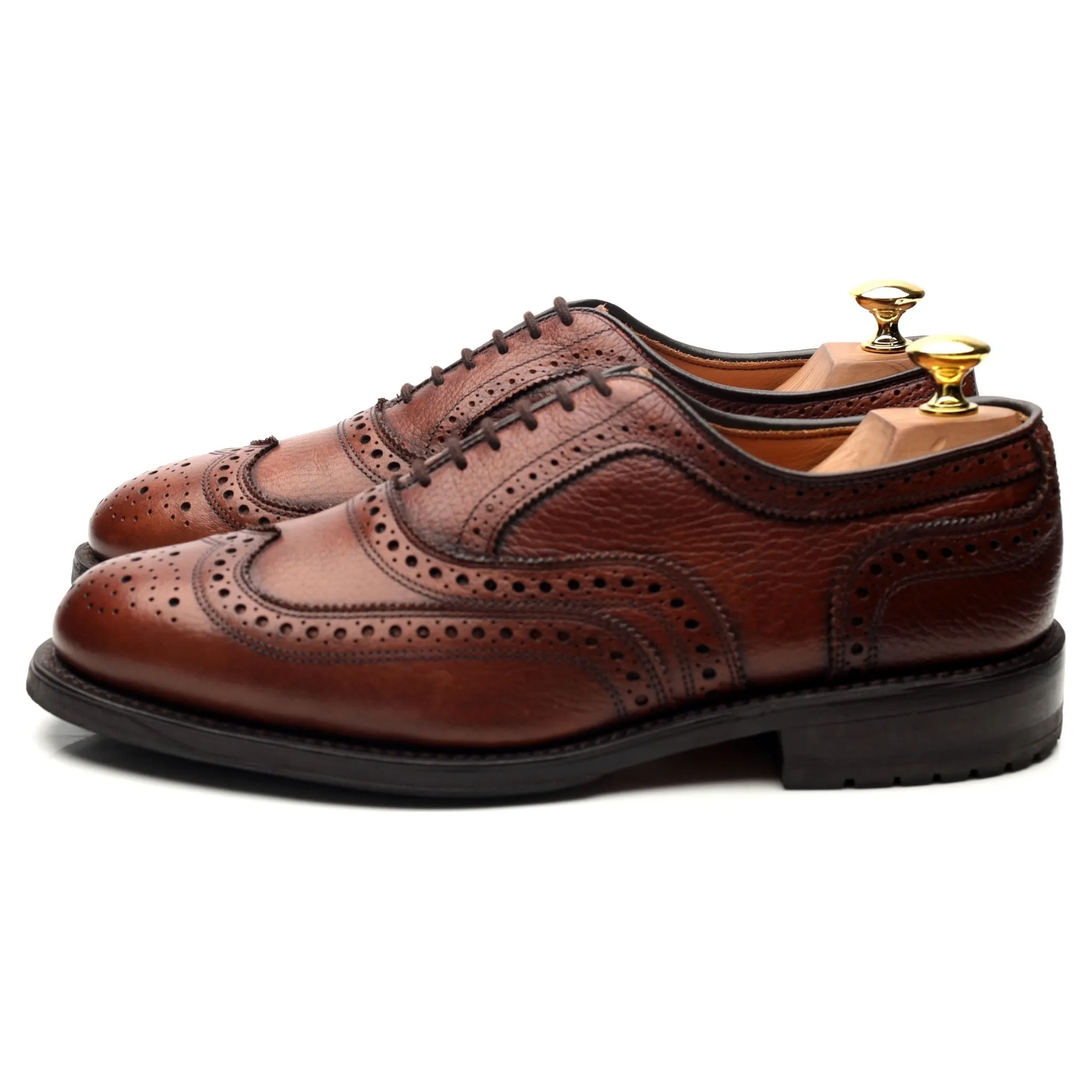 'Winslow' Brown Leather Oxford Brogues UK 7.5 US 8 E