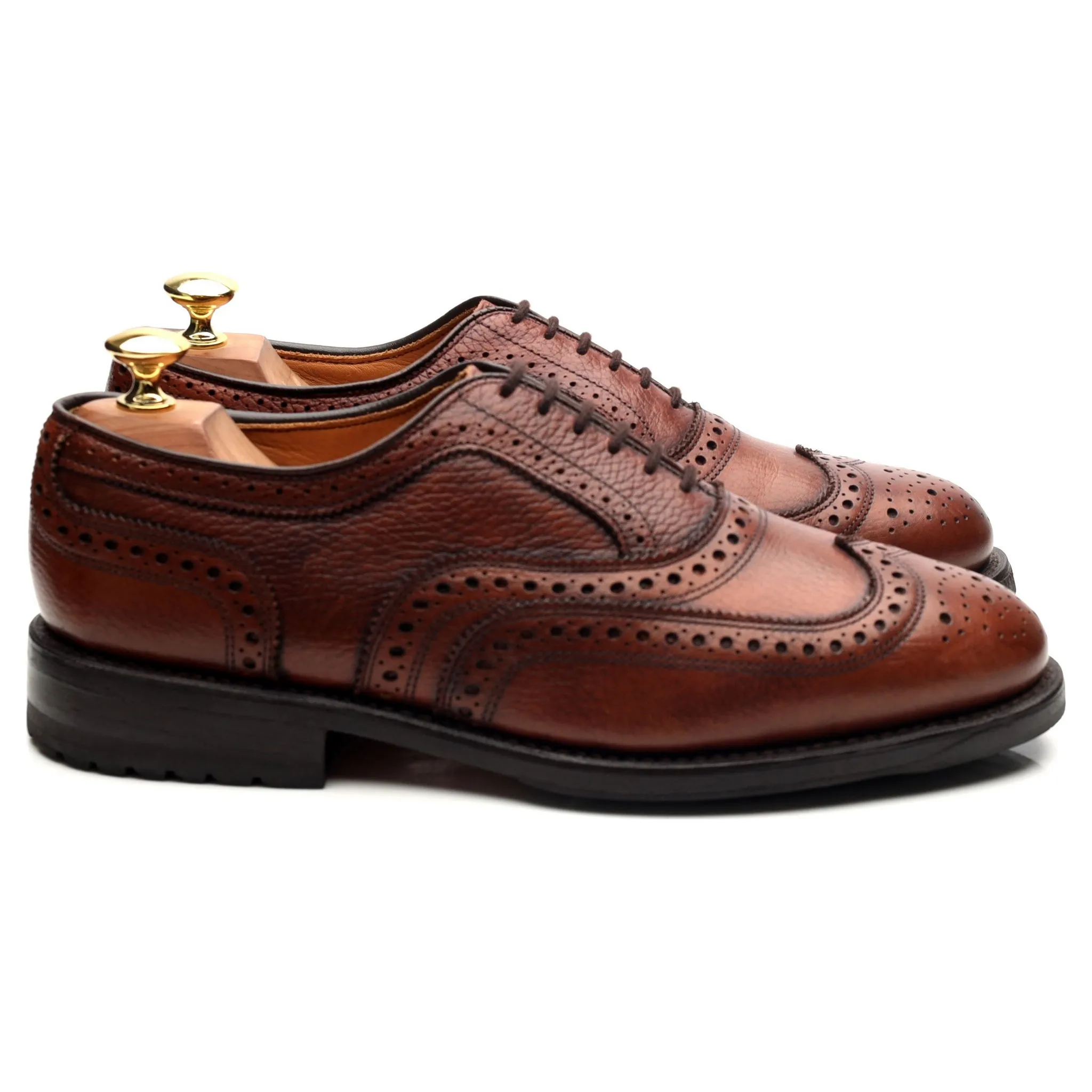 'Winslow' Brown Leather Oxford Brogues UK 7.5 US 8 E