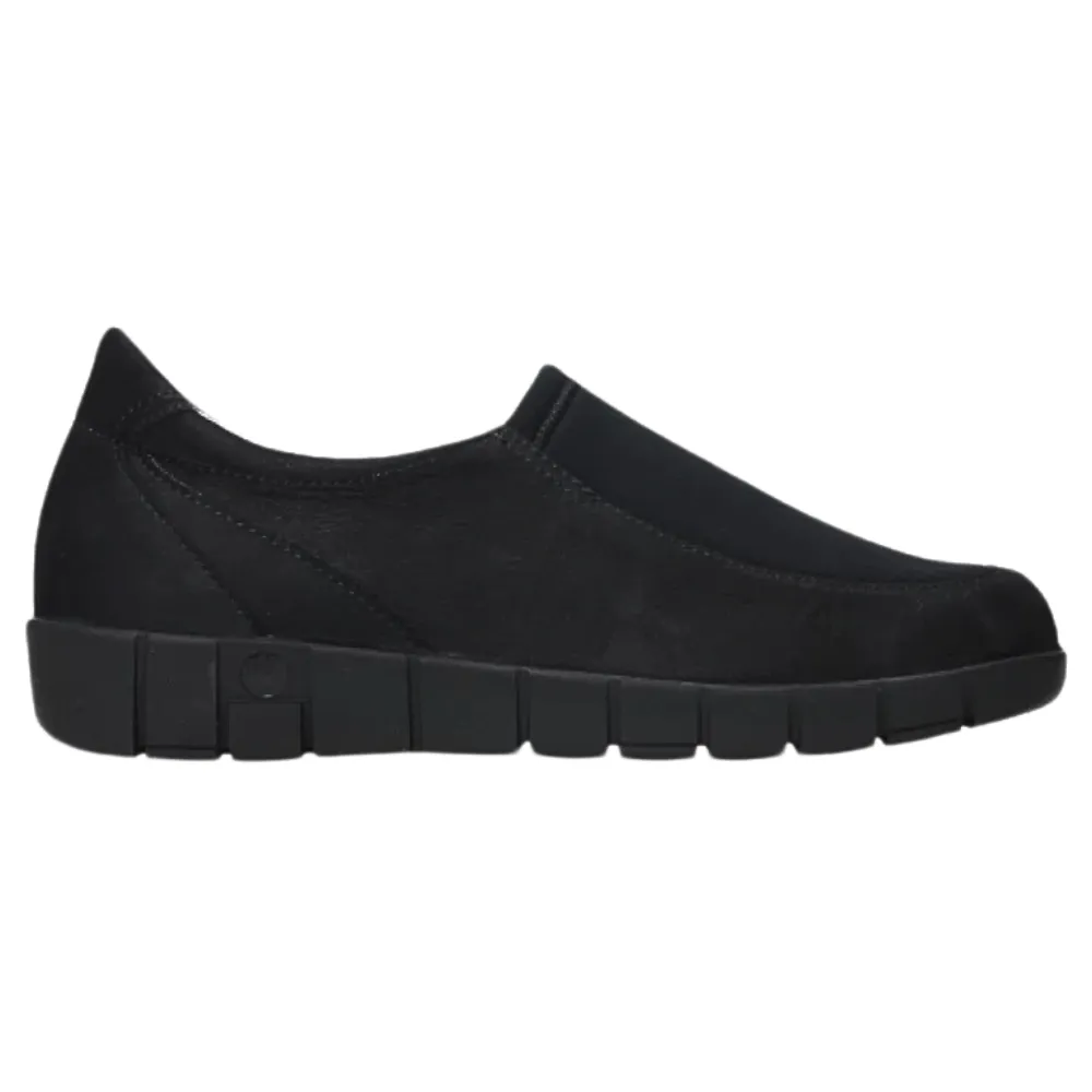 Wolky Salton Black Nubuck Loafer (Women's)