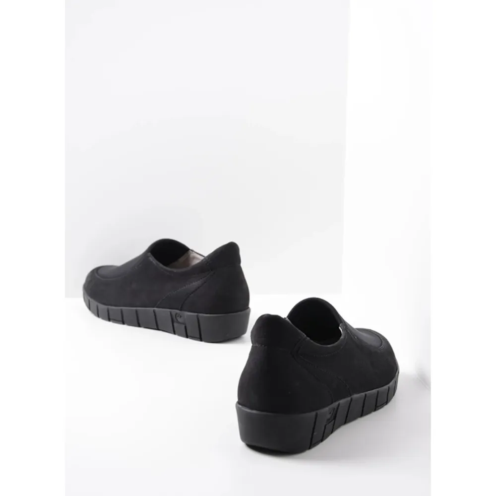 Wolky Salton Black Nubuck Loafer (Women's)