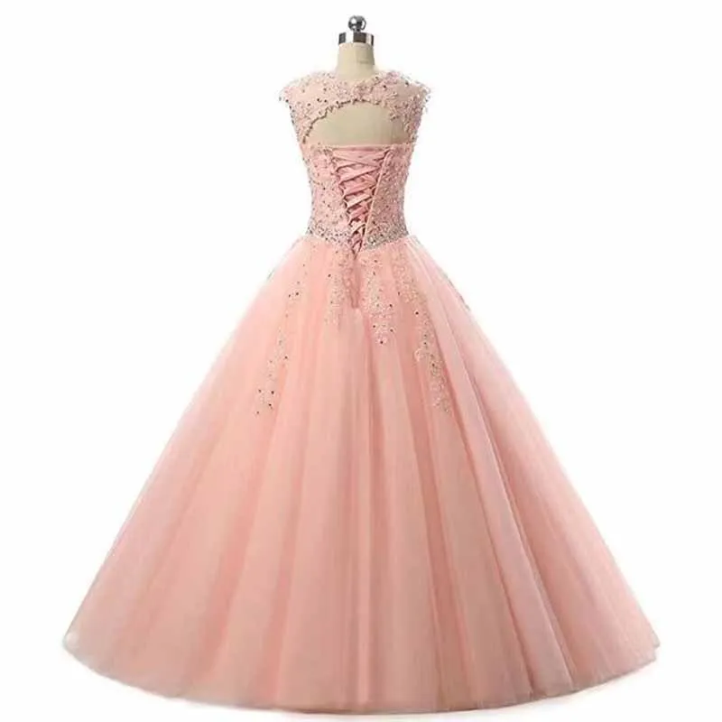 Women A Line Party Prom Dresses A line Formal Appliques Prom Ball Gown