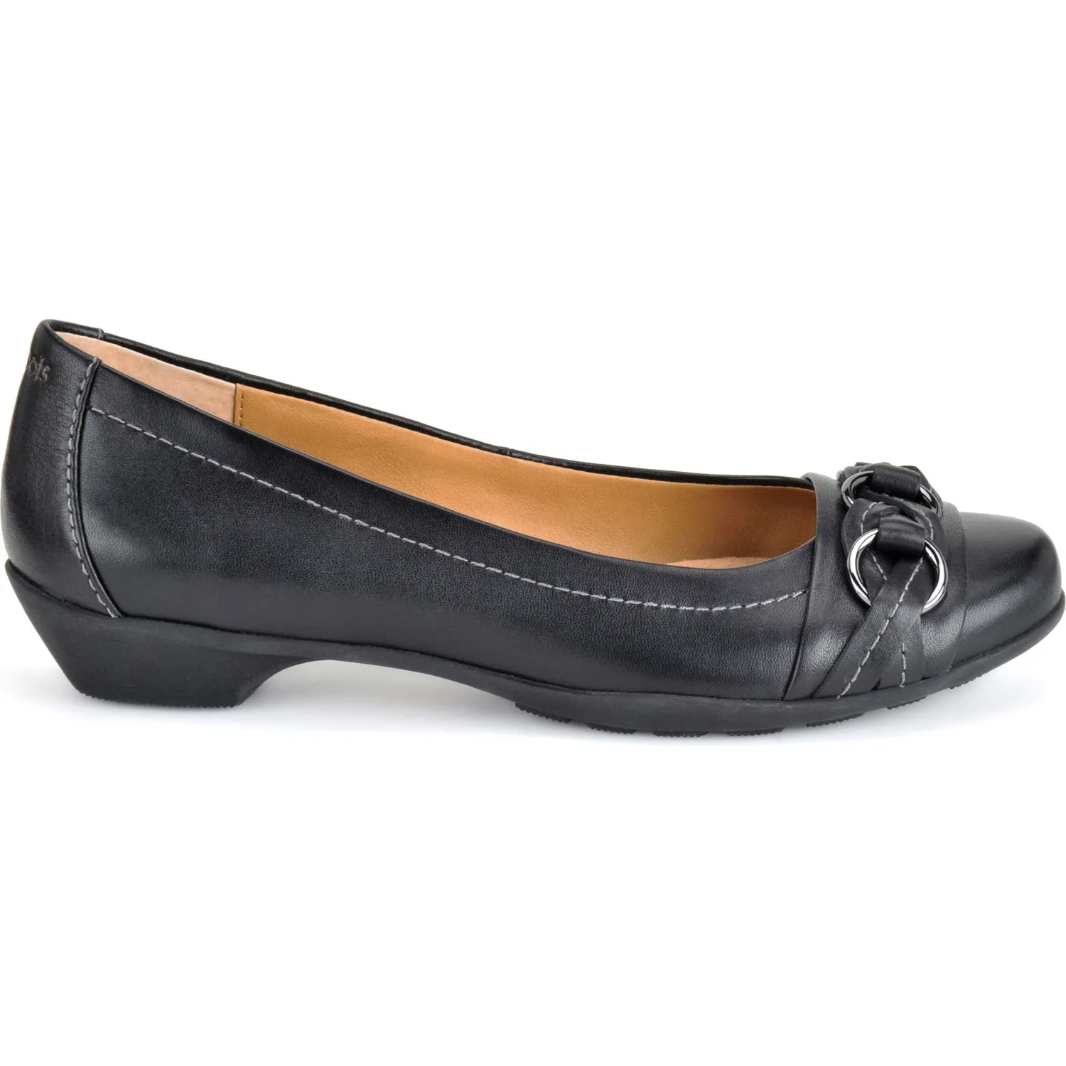 Women's Posie Black Leather Dress Shoes 751801