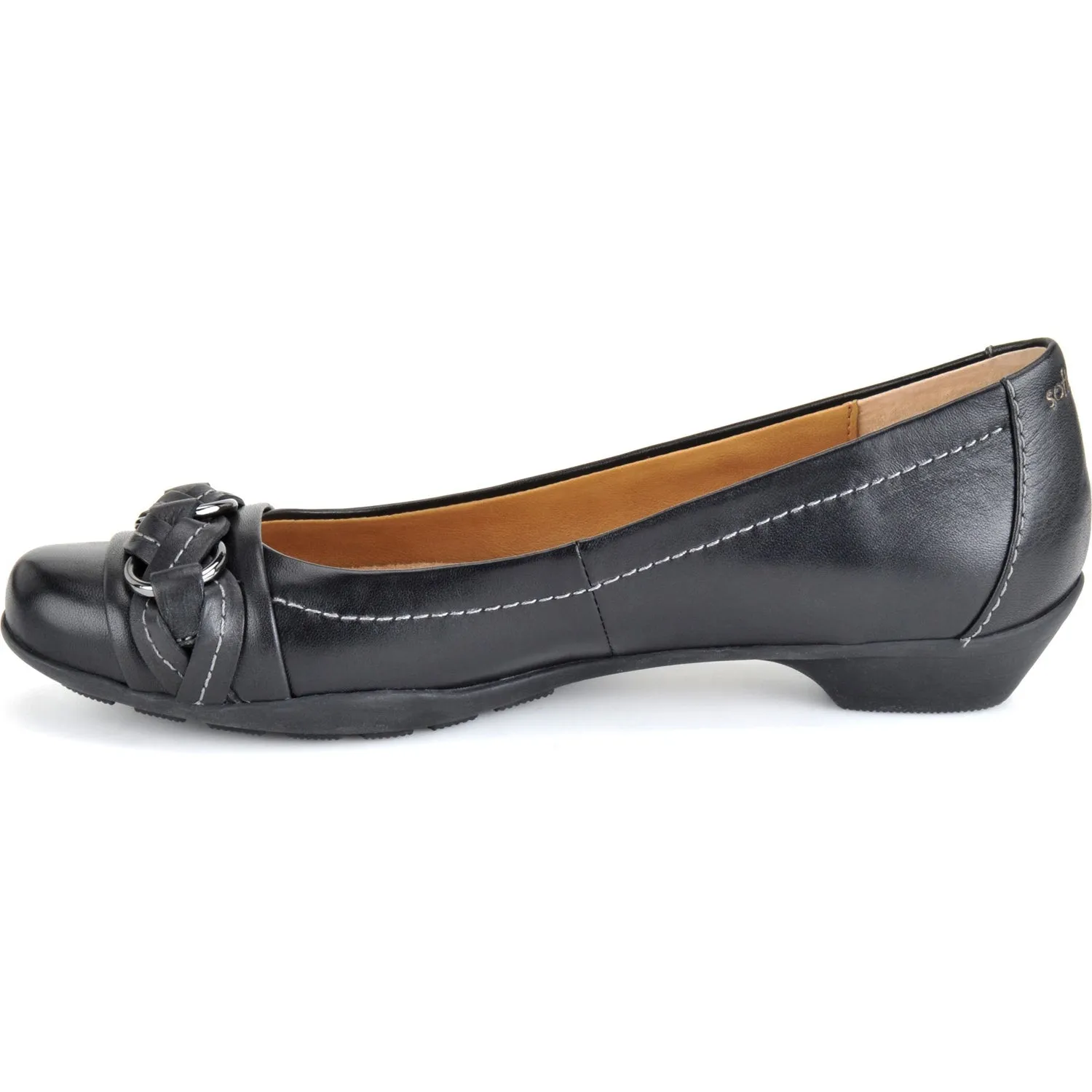 Women's Posie Black Leather Dress Shoes 751801