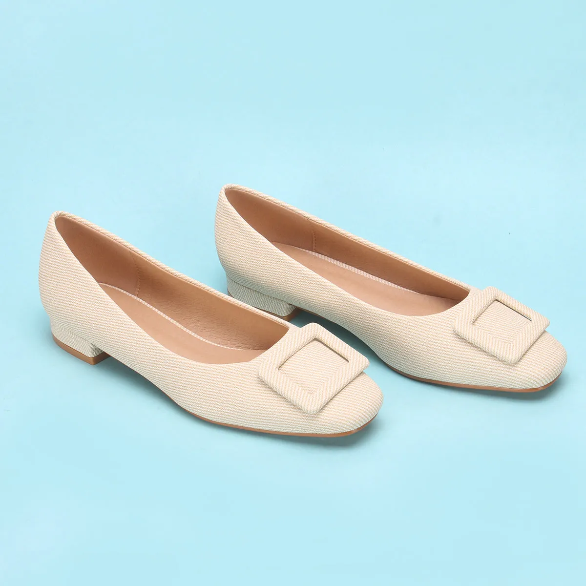 Womens "ANYA" Low Heel Casual Pumps