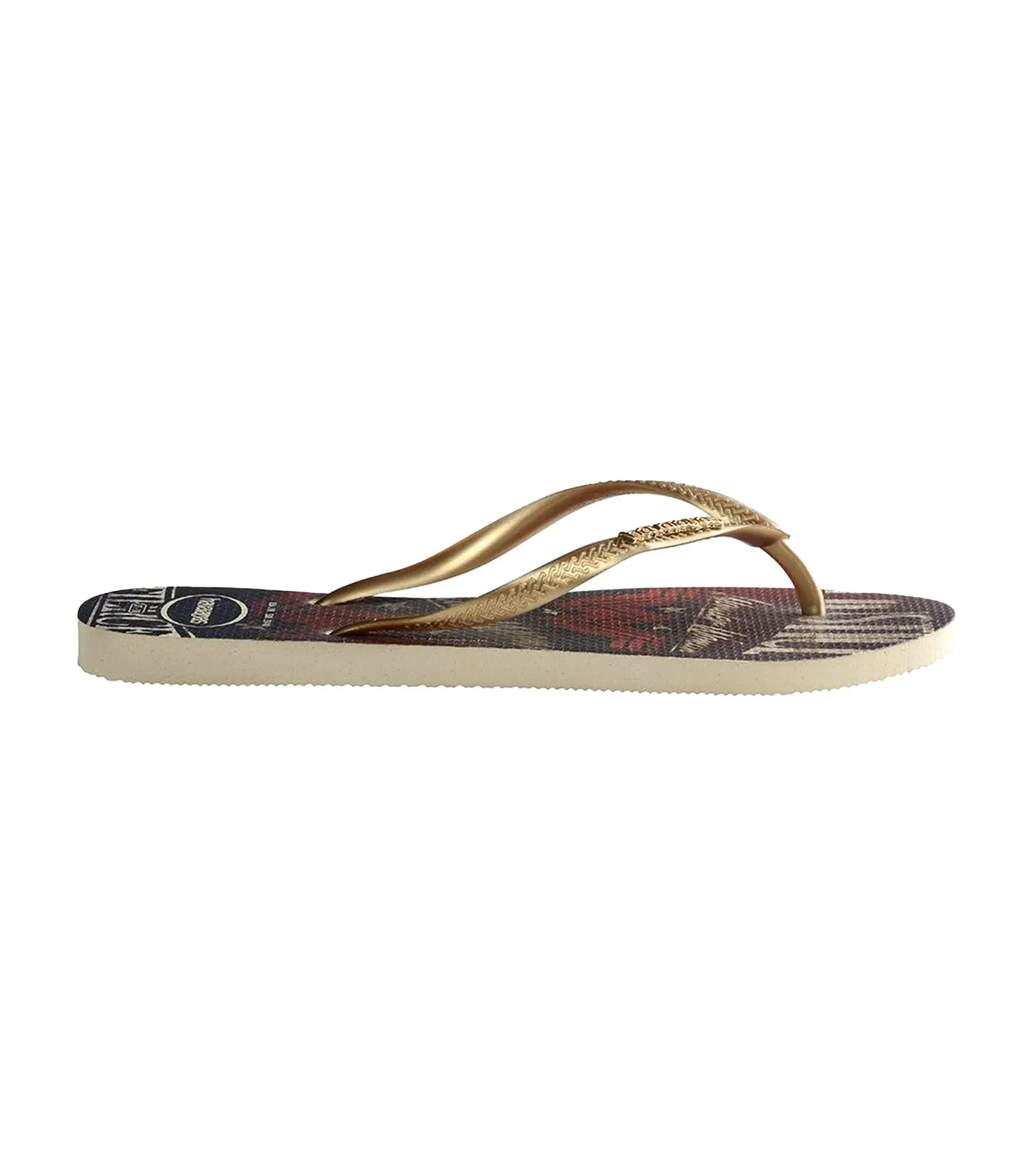 Women's Slim Heroinas Flip Flops Beige/Red