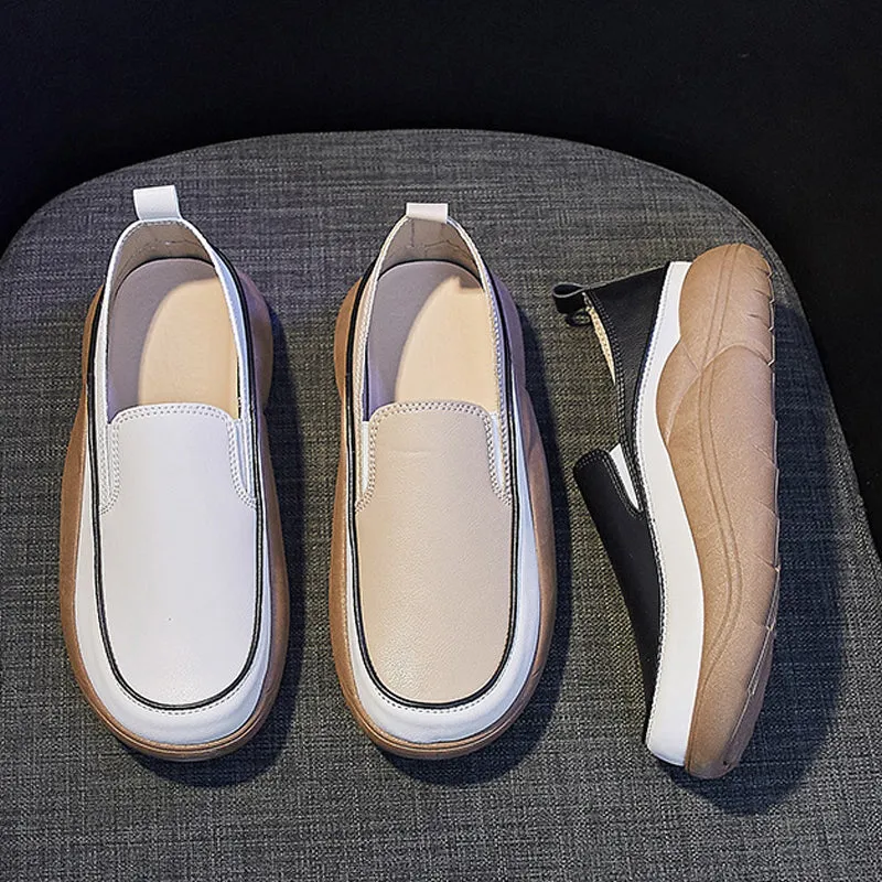 Women's slip-on platform shoes