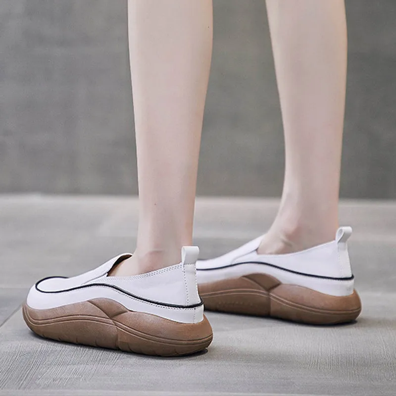 Women's slip-on platform shoes