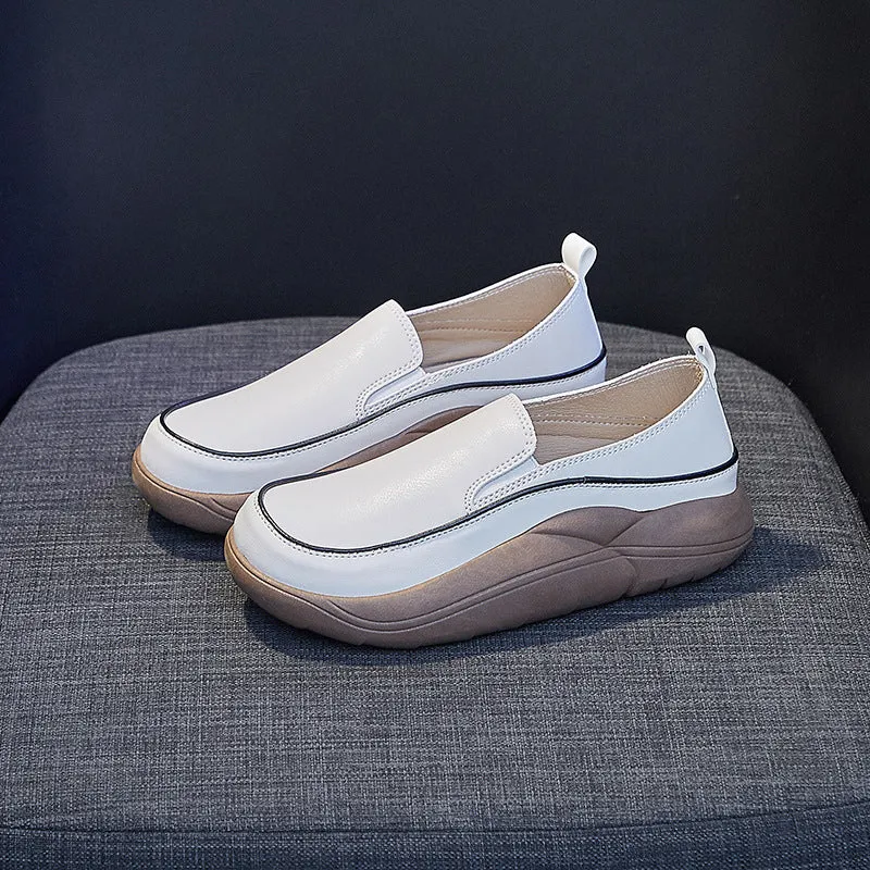 Women's slip-on platform shoes