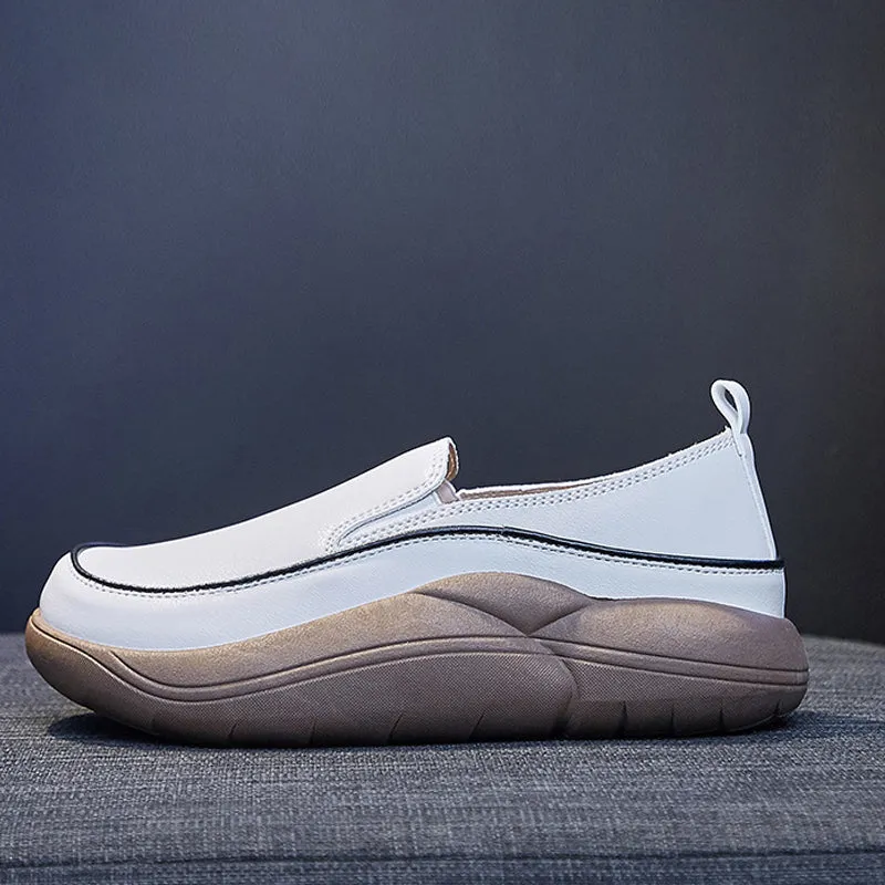 Women's slip-on platform shoes