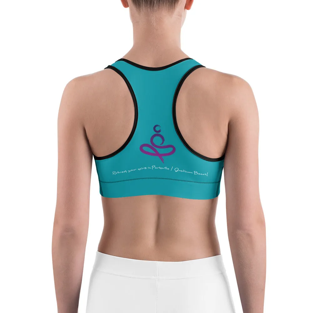 Yoga on the Beach (YOTB) - Teal - Sports bra