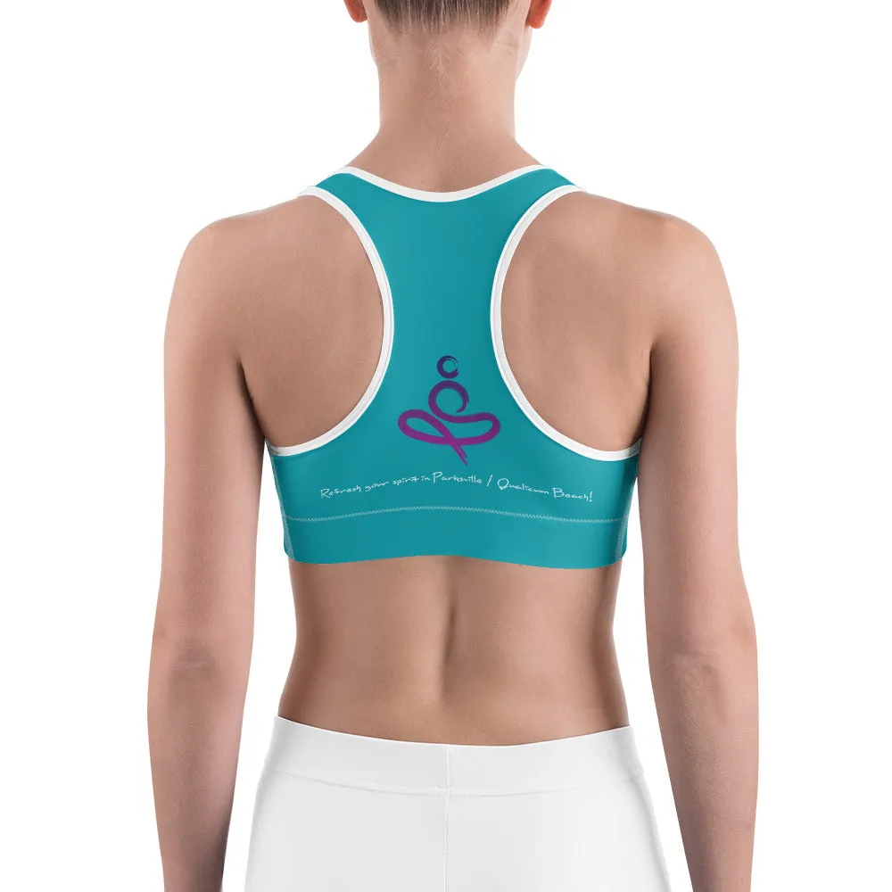 Yoga on the Beach (YOTB) - Teal - Sports bra