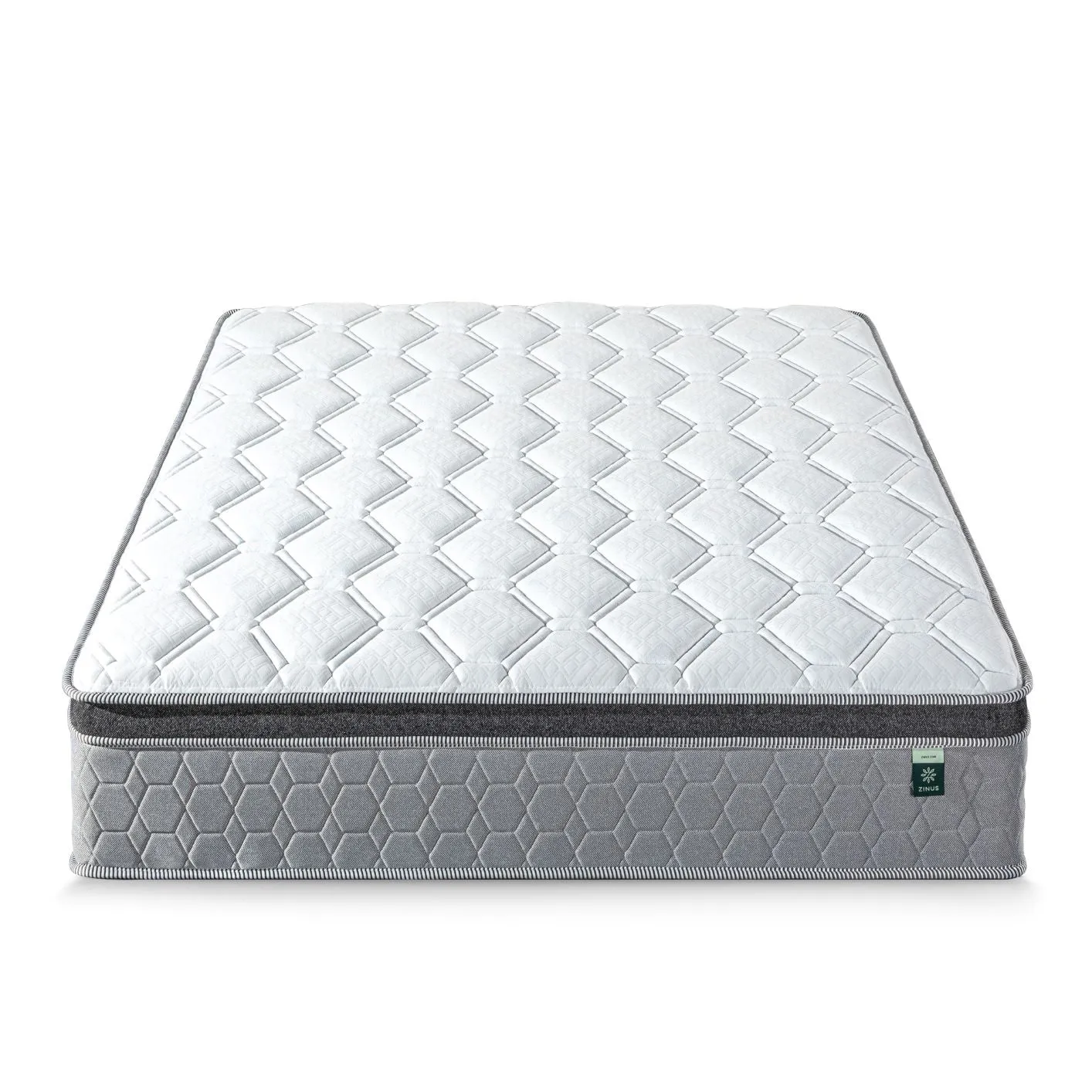 Zinus 30cm Euro Top Latex and Memory Foam Hybrid Spring Mattress (12")